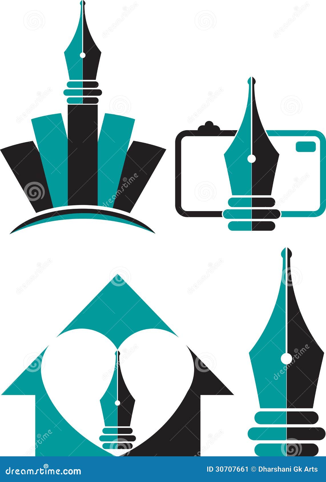 Pen Logos Stock Image Image 30707661