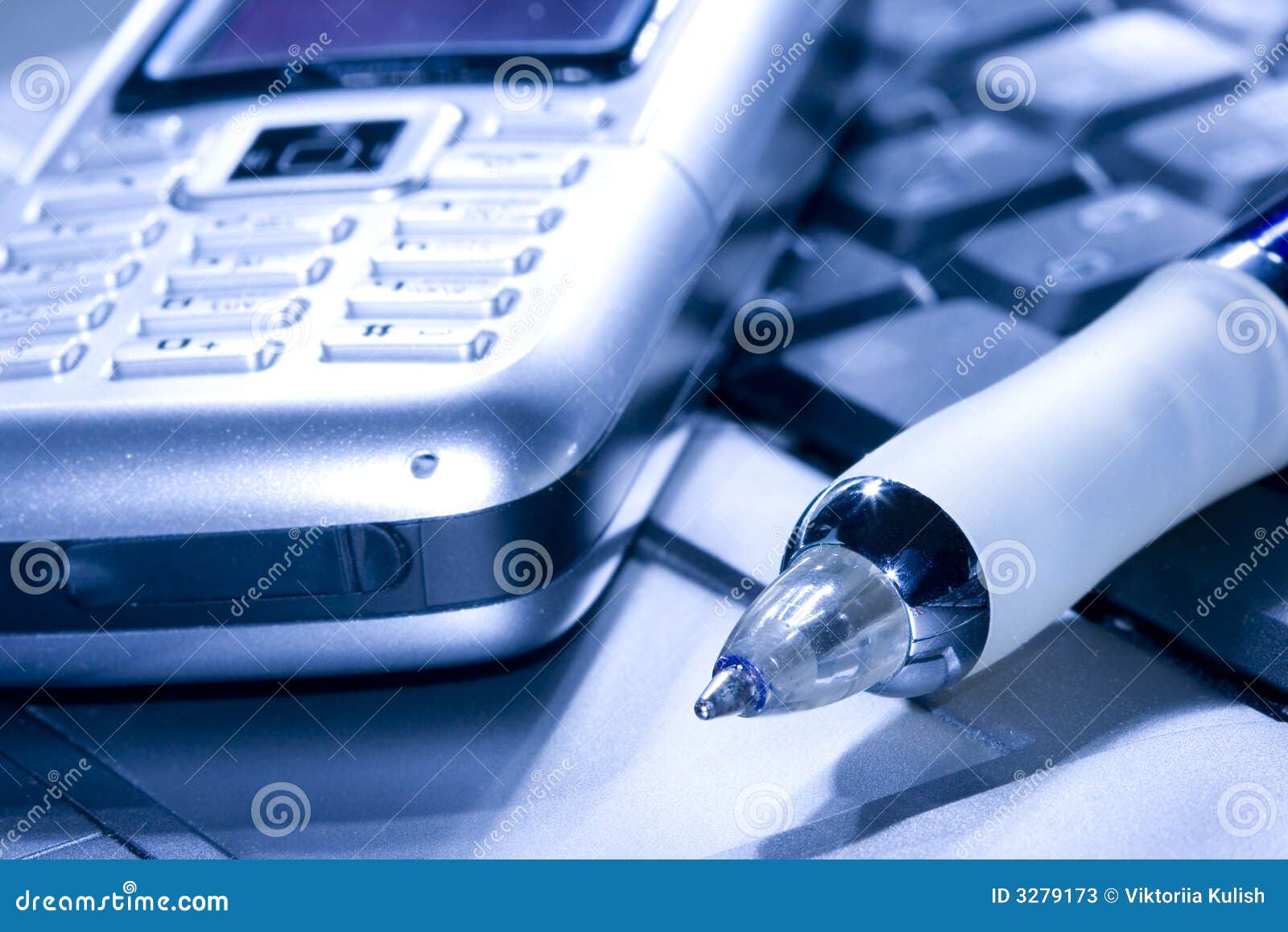 Pen and mobile phone stock image. Image of phone, close 3279173