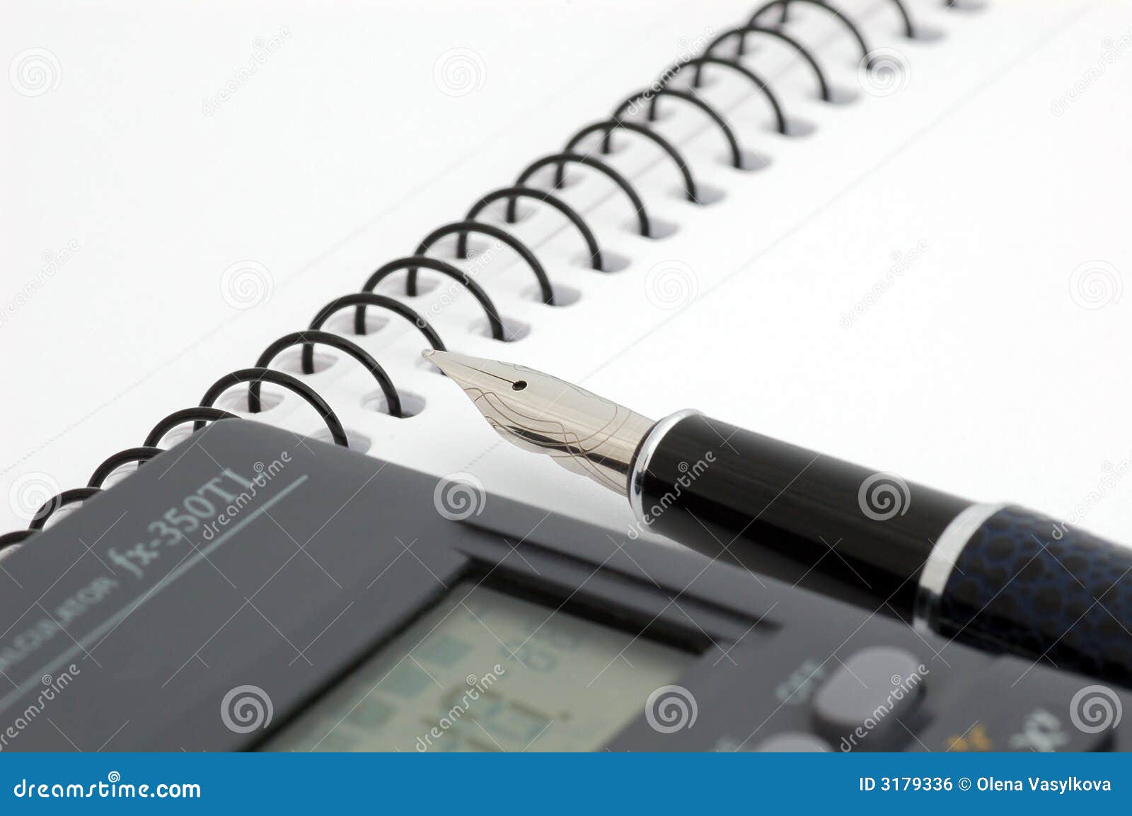 Pen, Notepad and Calculator Stock Photo Image of study, currency 3179336