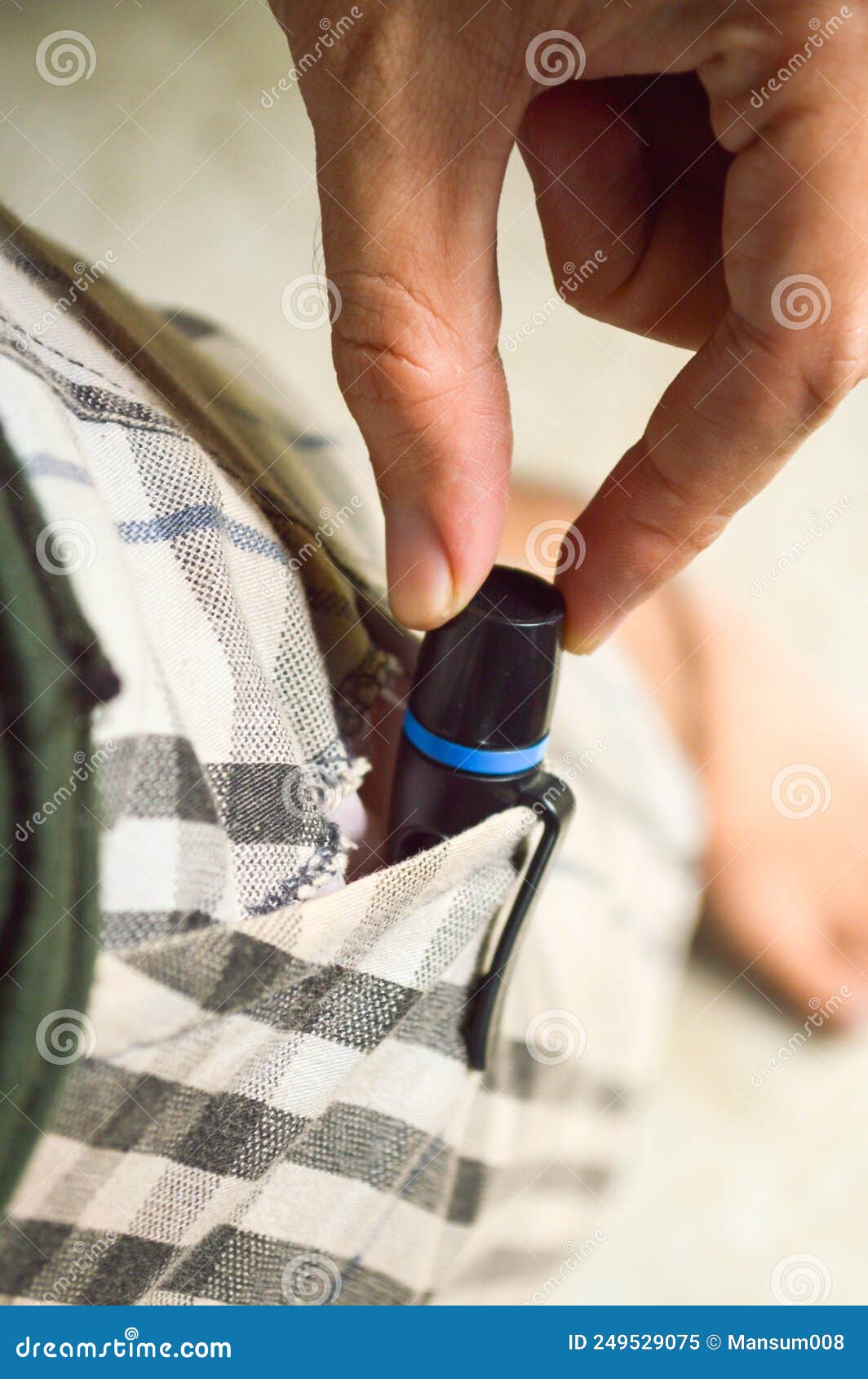 Pen in pants pocket stock image. Image of jeans, cloth 249529075