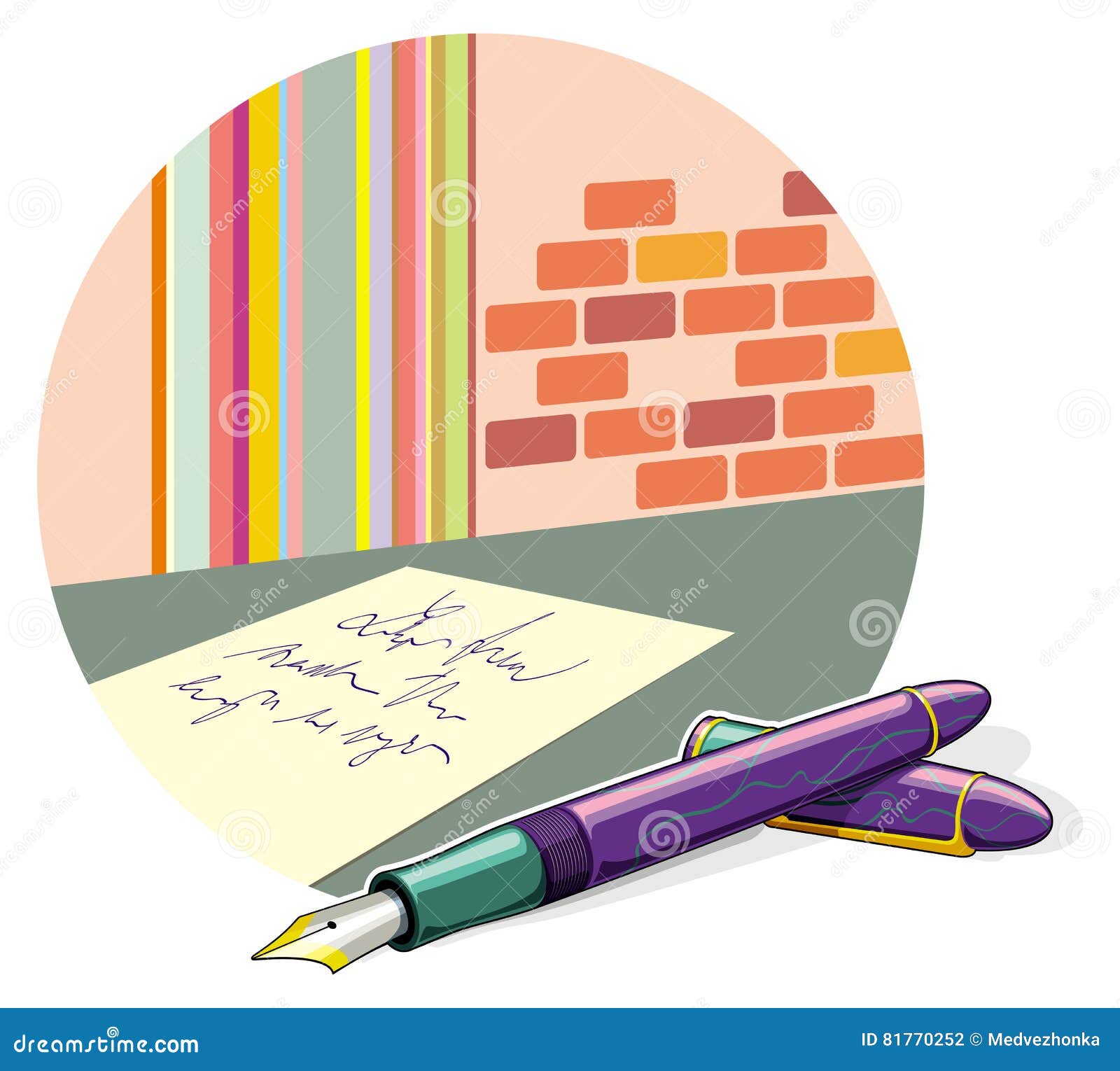 Pen And Paper Writing Clipart
