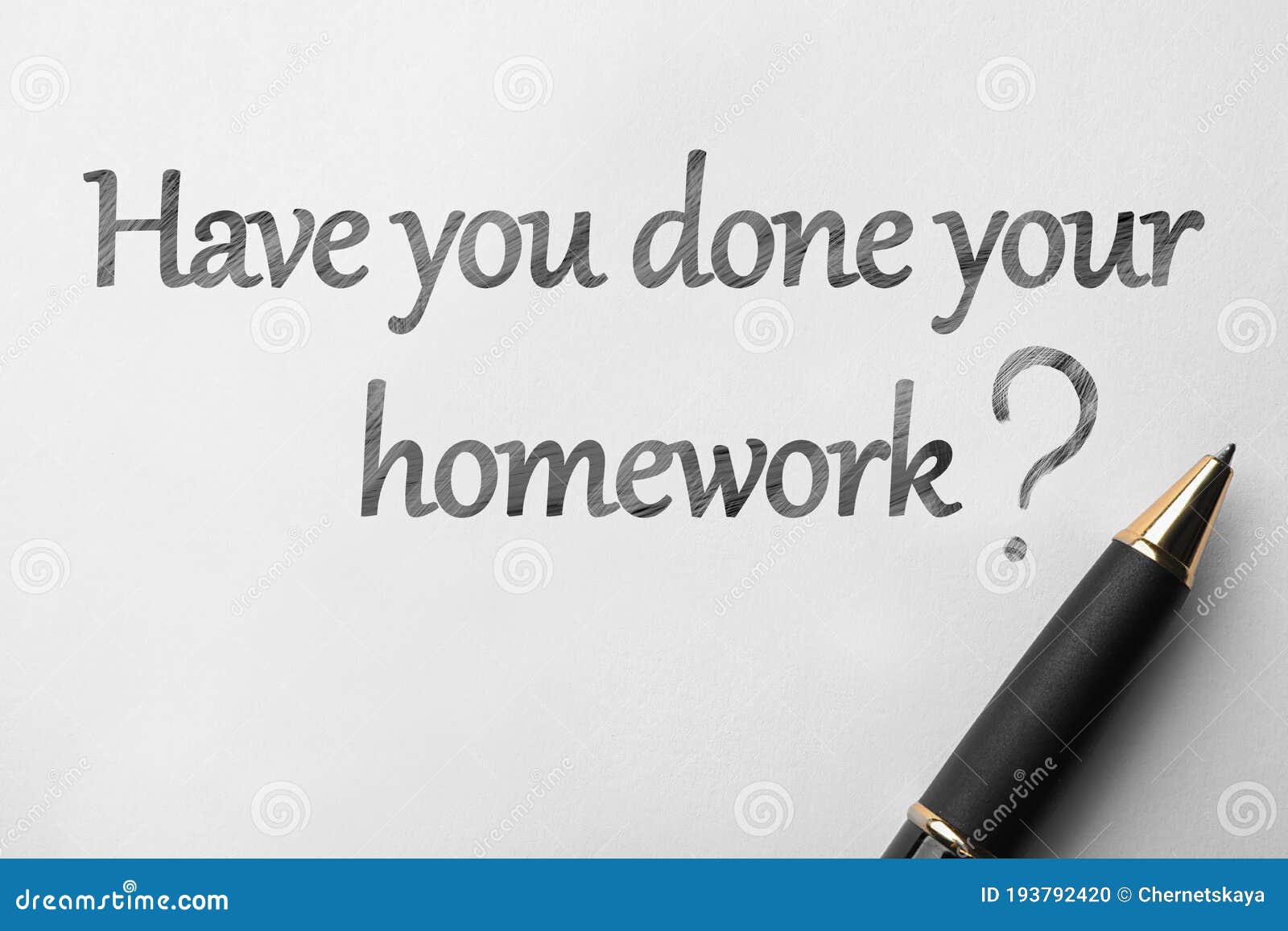 have you already done your homework