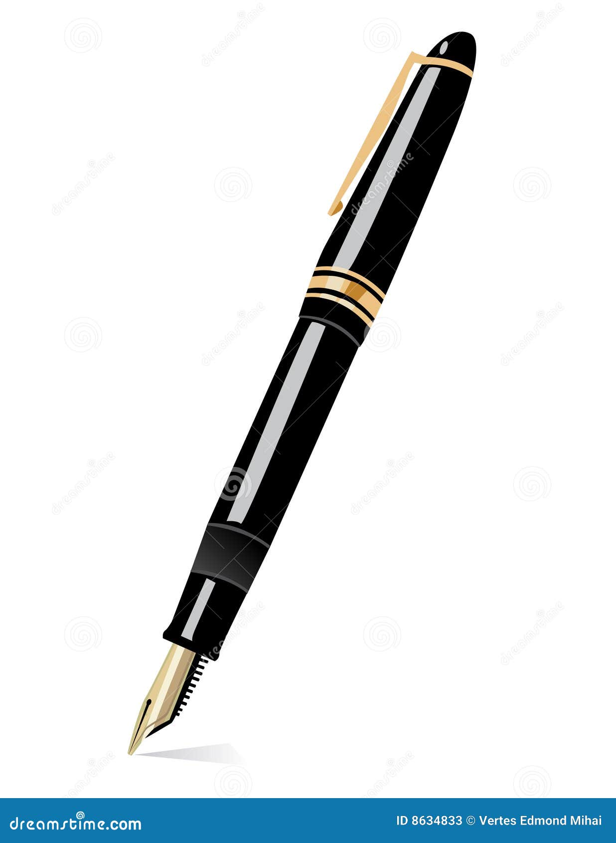 Pen vector illustration stock vector. Illustration of sign - 8634833