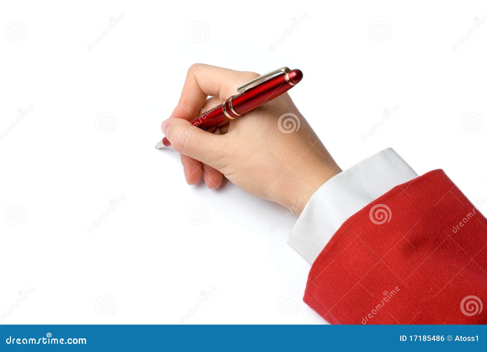 Pen in woman hand stock photo. Image of closeup, creativity 17185486