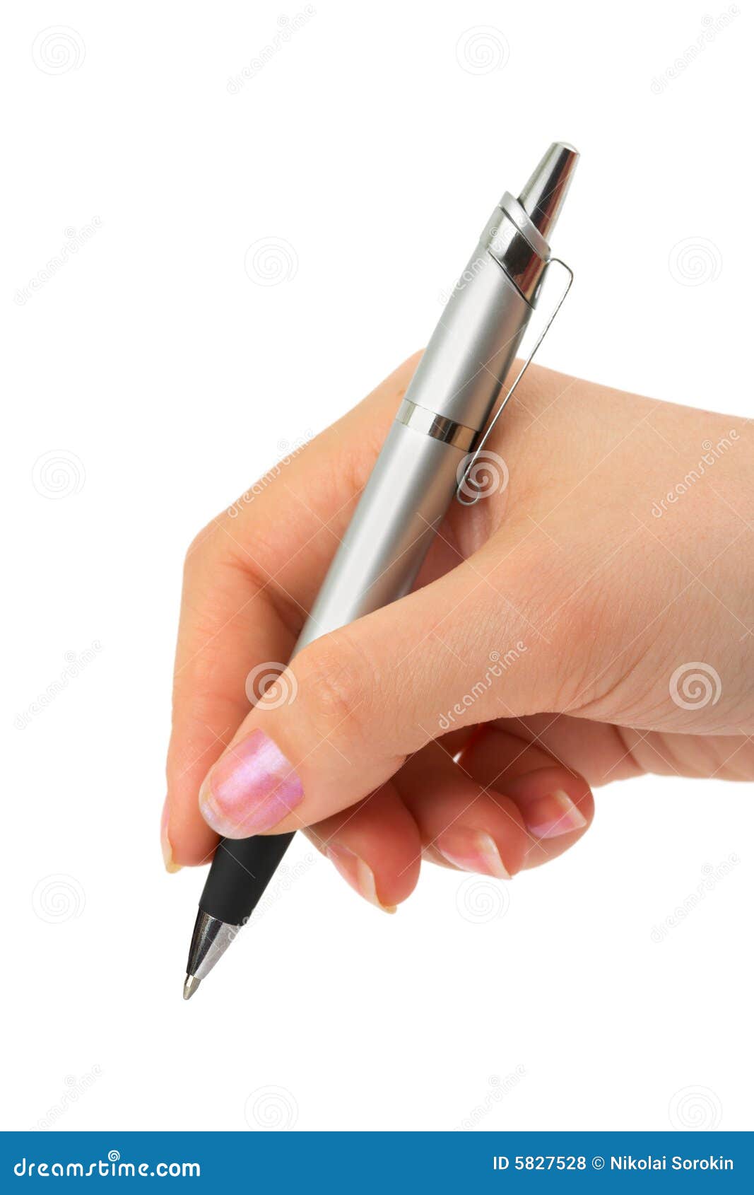 Pen in woman hand stock photo. Image of education, note 5827528