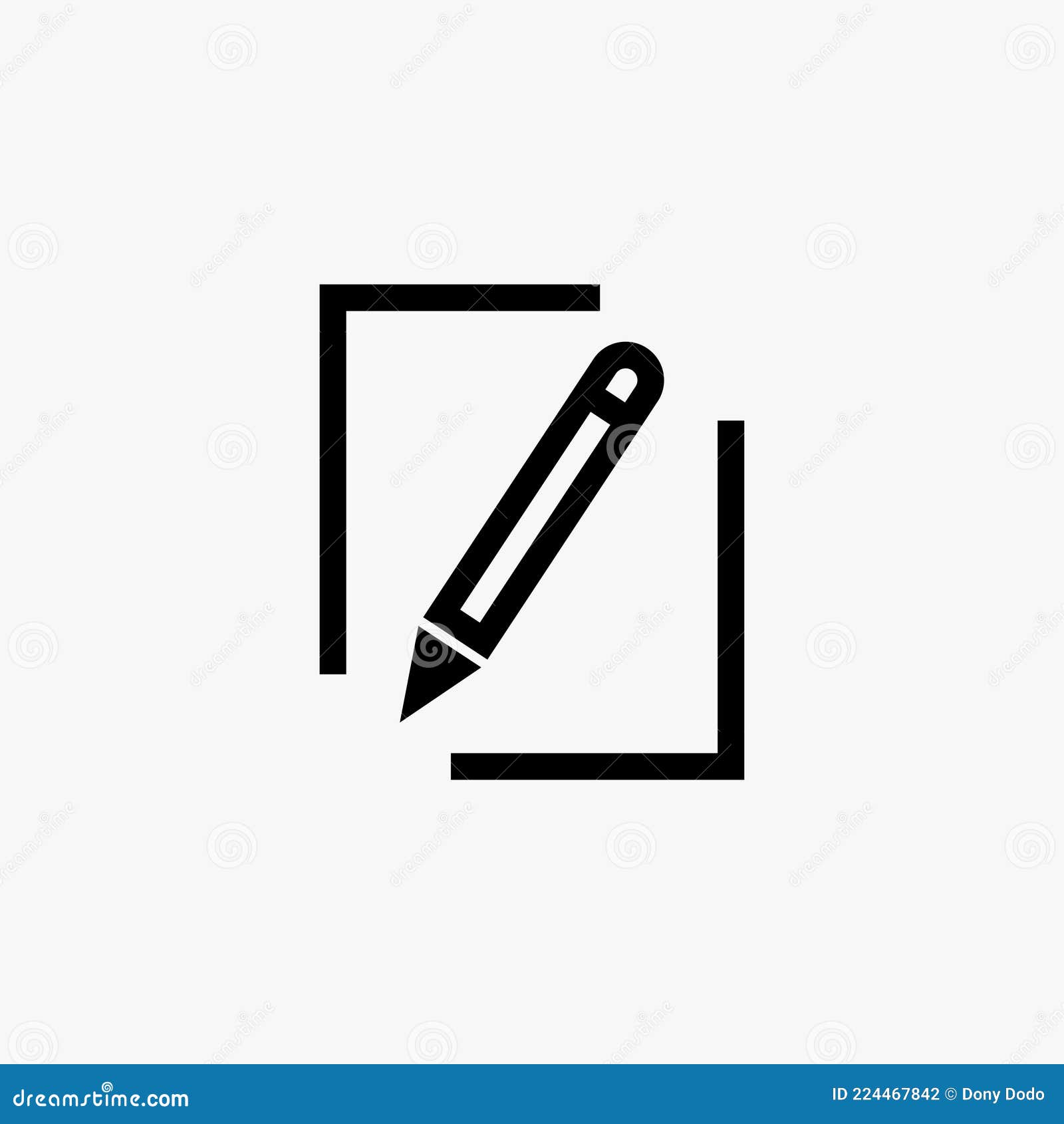 Pen, Write Icon. Line And Glyph Version, Signature Pen Outline And