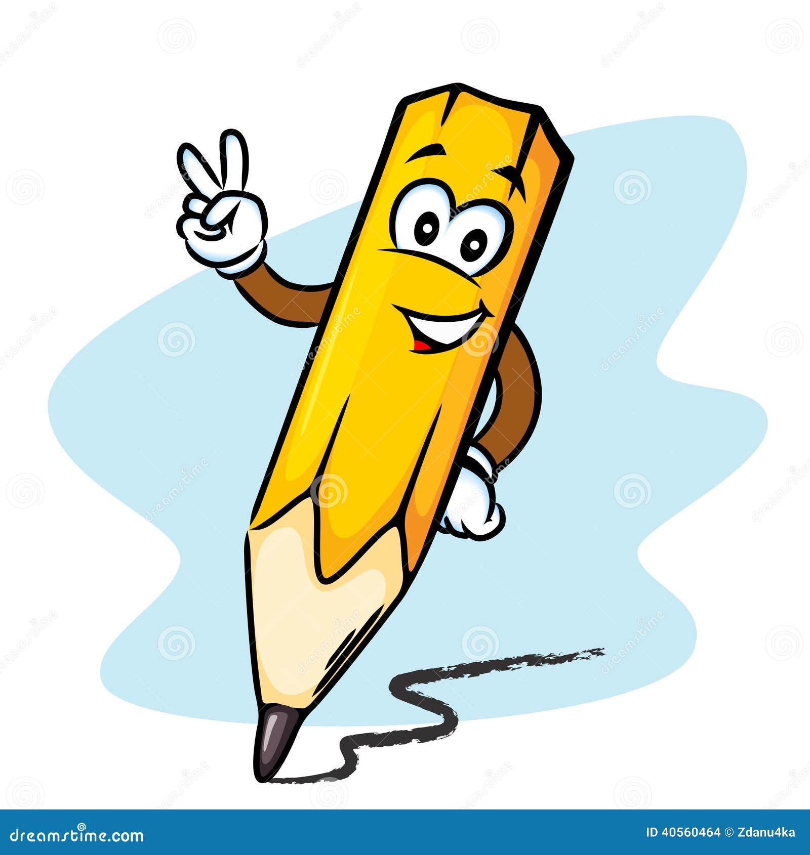 Pencil stock vector. Illustration of hand, writing, education 40560464