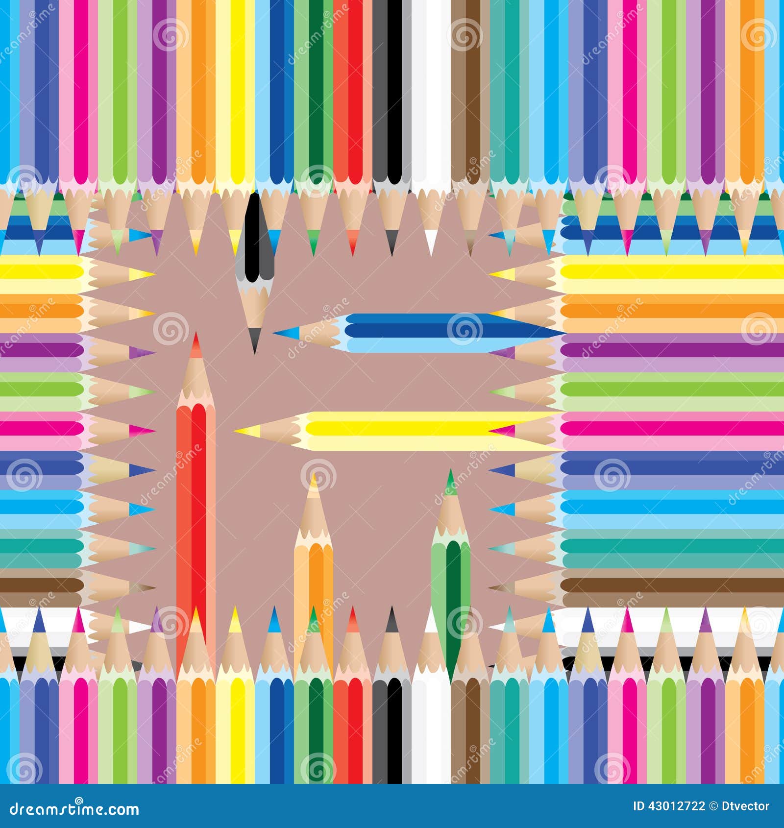 pencil colorful square seamless pattern