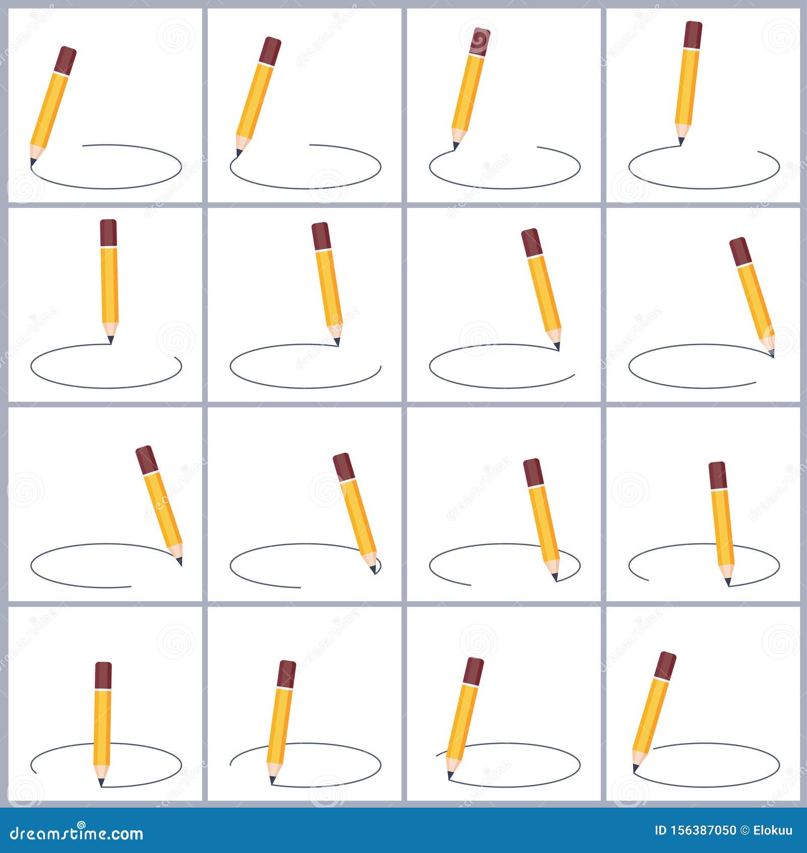 Pencil Drawing Circle Animation Sprite Sheet Isolated on White Background Stock Vector - Illustration of move, plain: 156387050 Pencil Drawing Circle Animation Sprite Sheet Isolated on White Background Stock Vector - Illustration of move, plain: 156387050