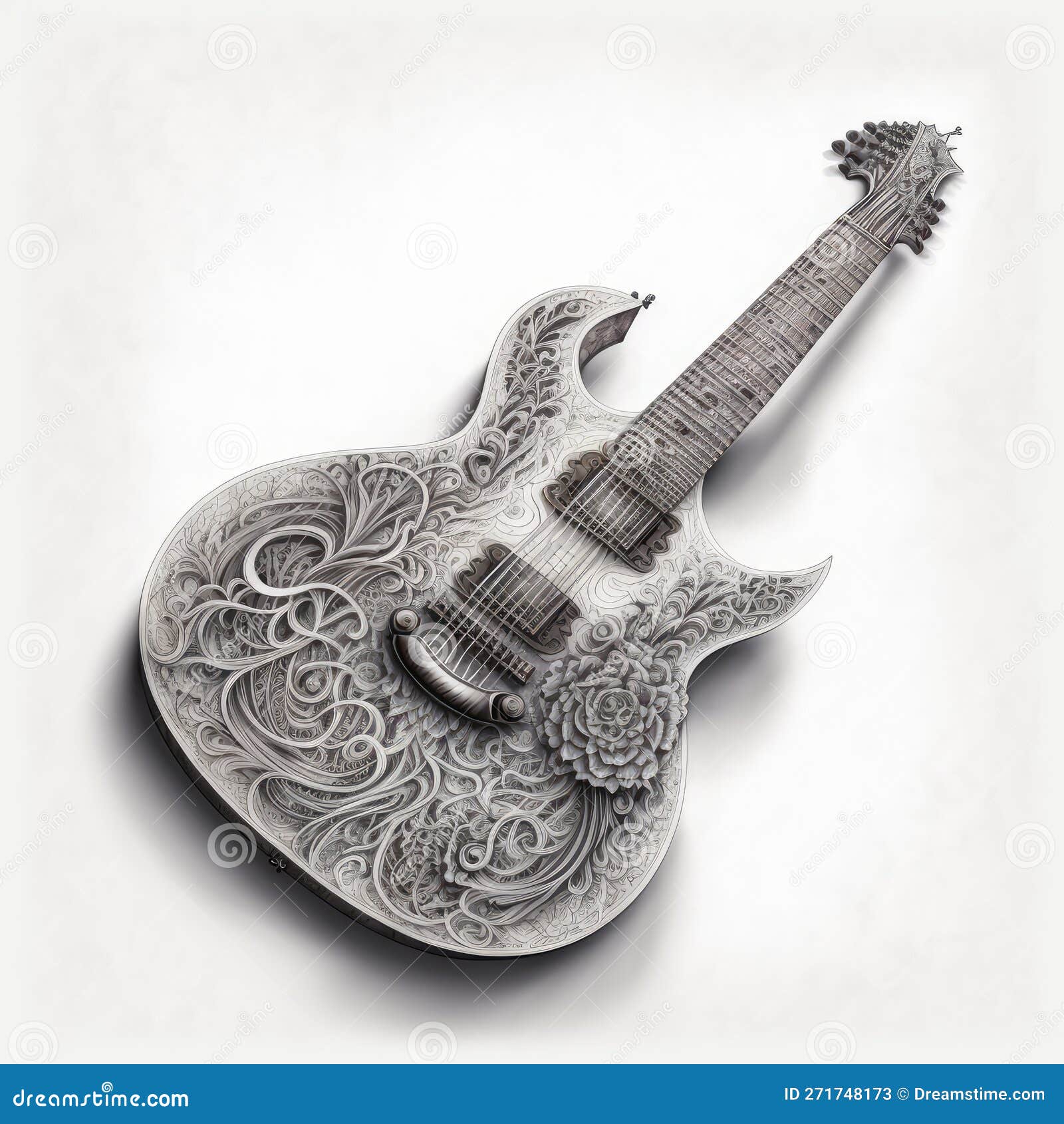 Share 76+ sketching of guitar latest