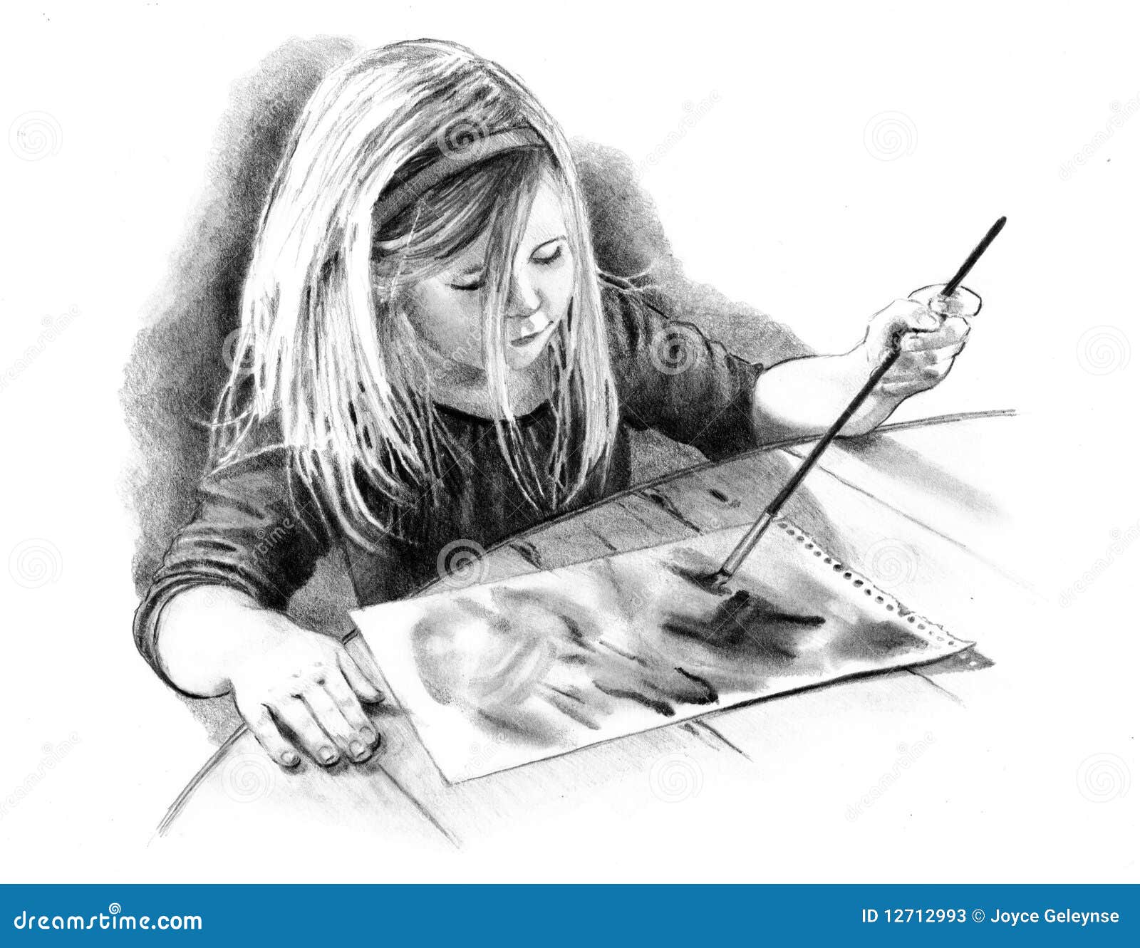 20+ Inspirasi Artist Girl Making Drawing