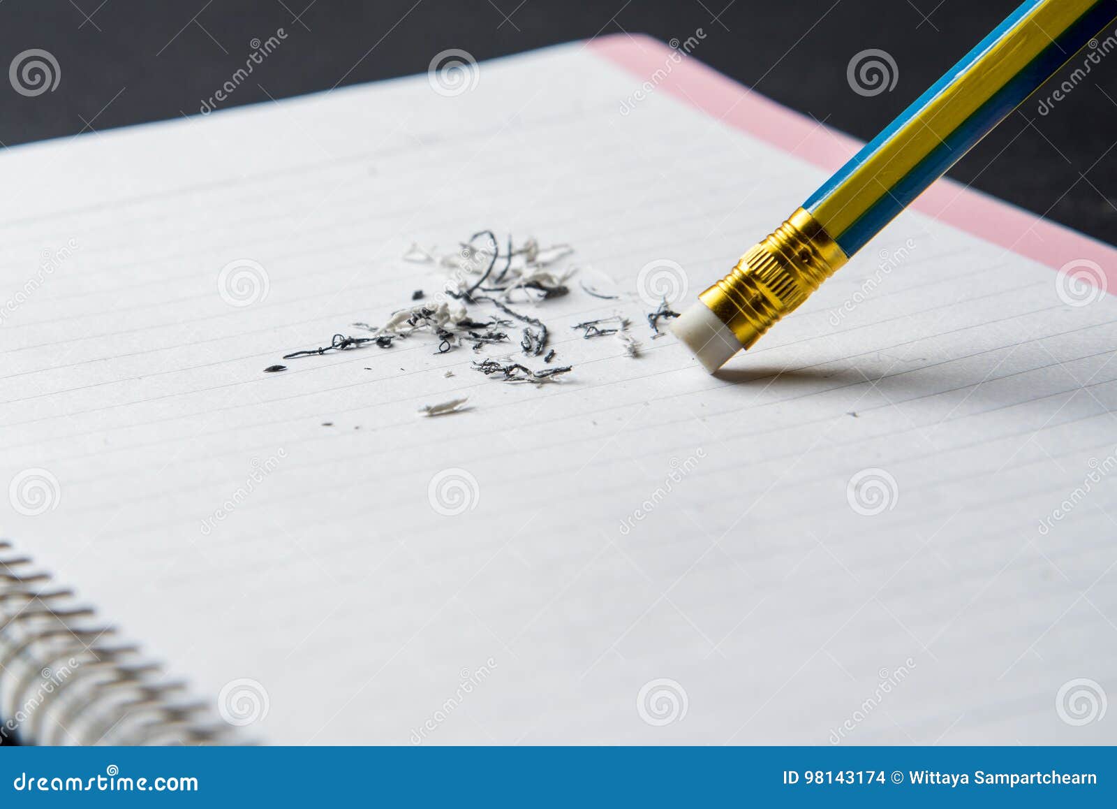 Pencil eraser stock photo. Image of eraser, edit, correct 98143174