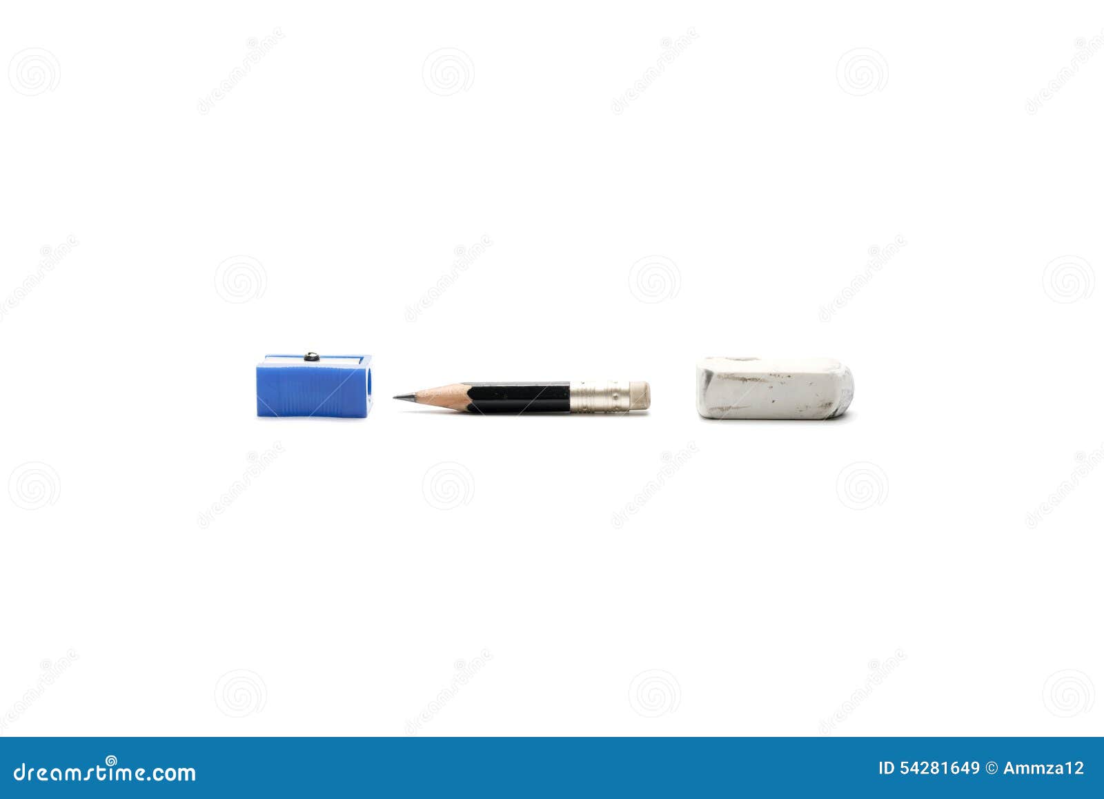 Pencil Eraser and Sharpener Stock Image Image of object, lead 54281649