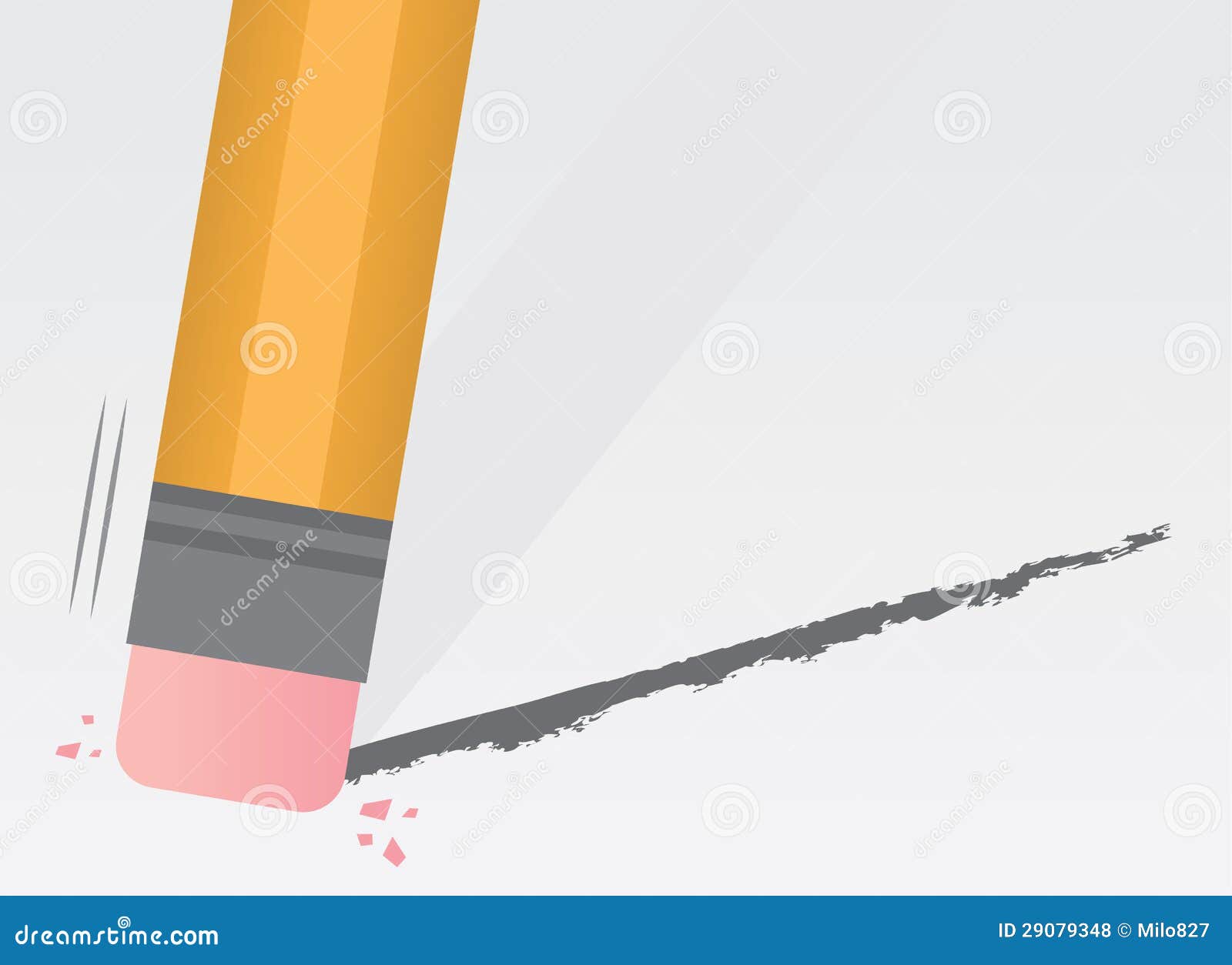 pencil erasing