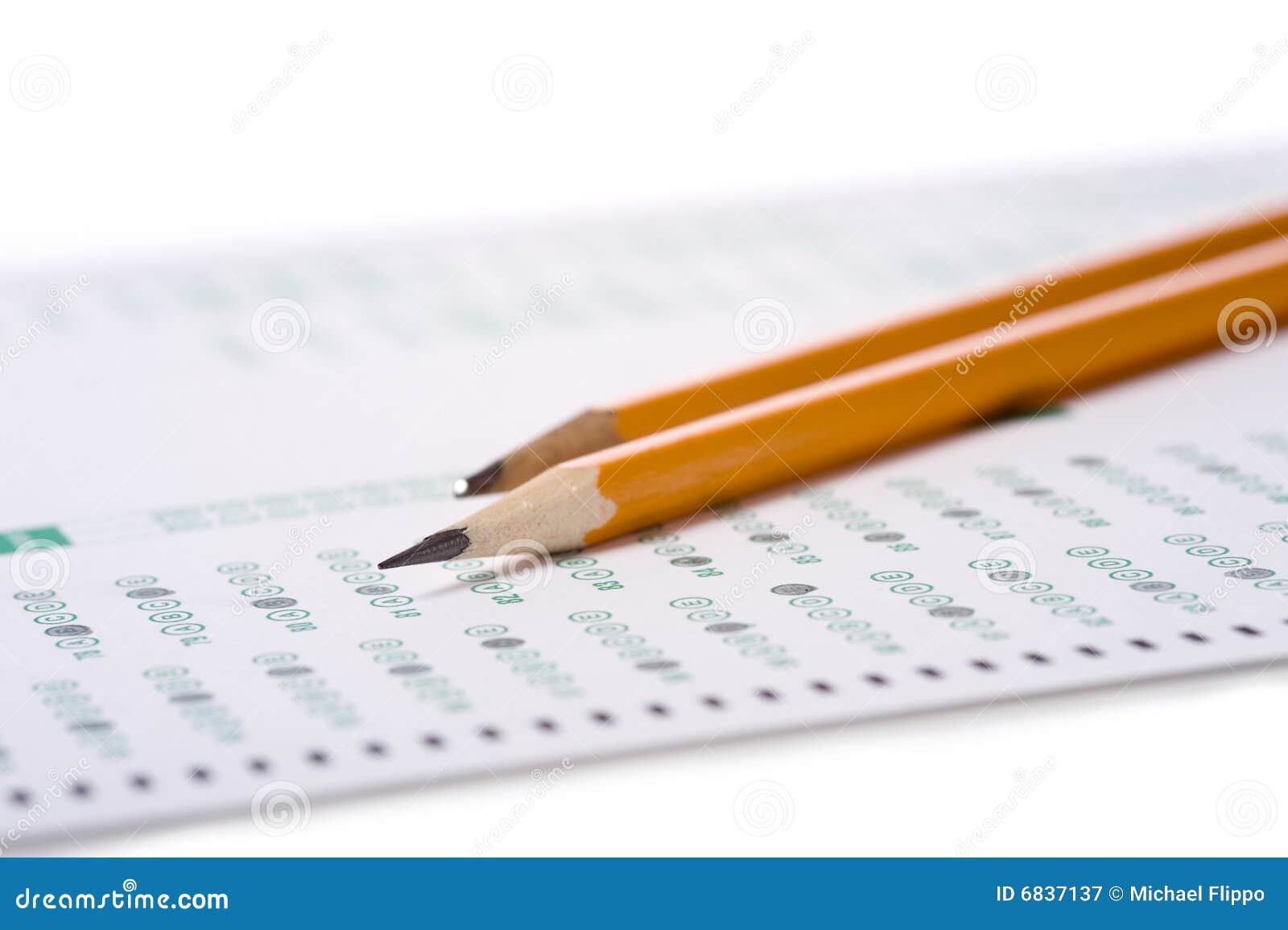 Pencil on Exam stock image. Image of testing, university 6837137