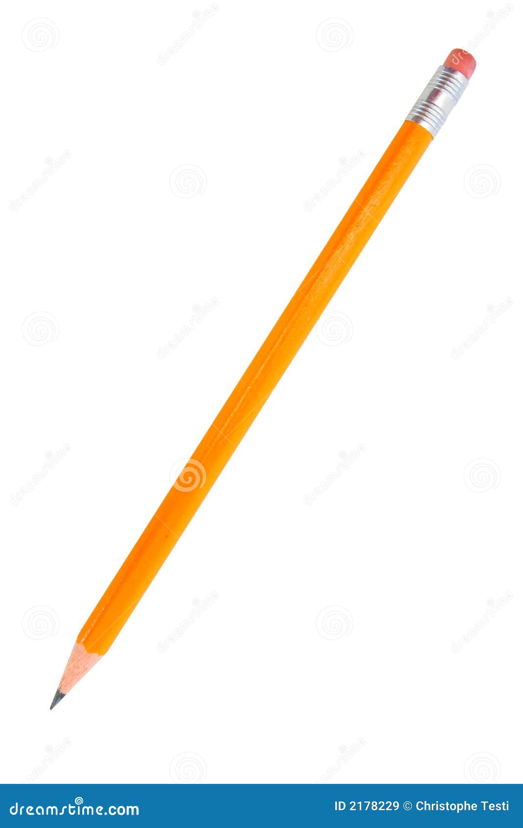 pencil  on white