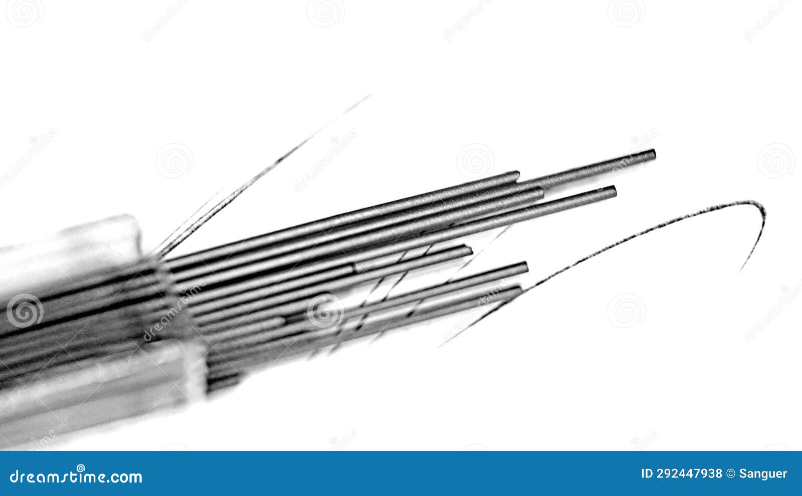 Pencil Lead Box for Lead Holder on White Background for Illustration