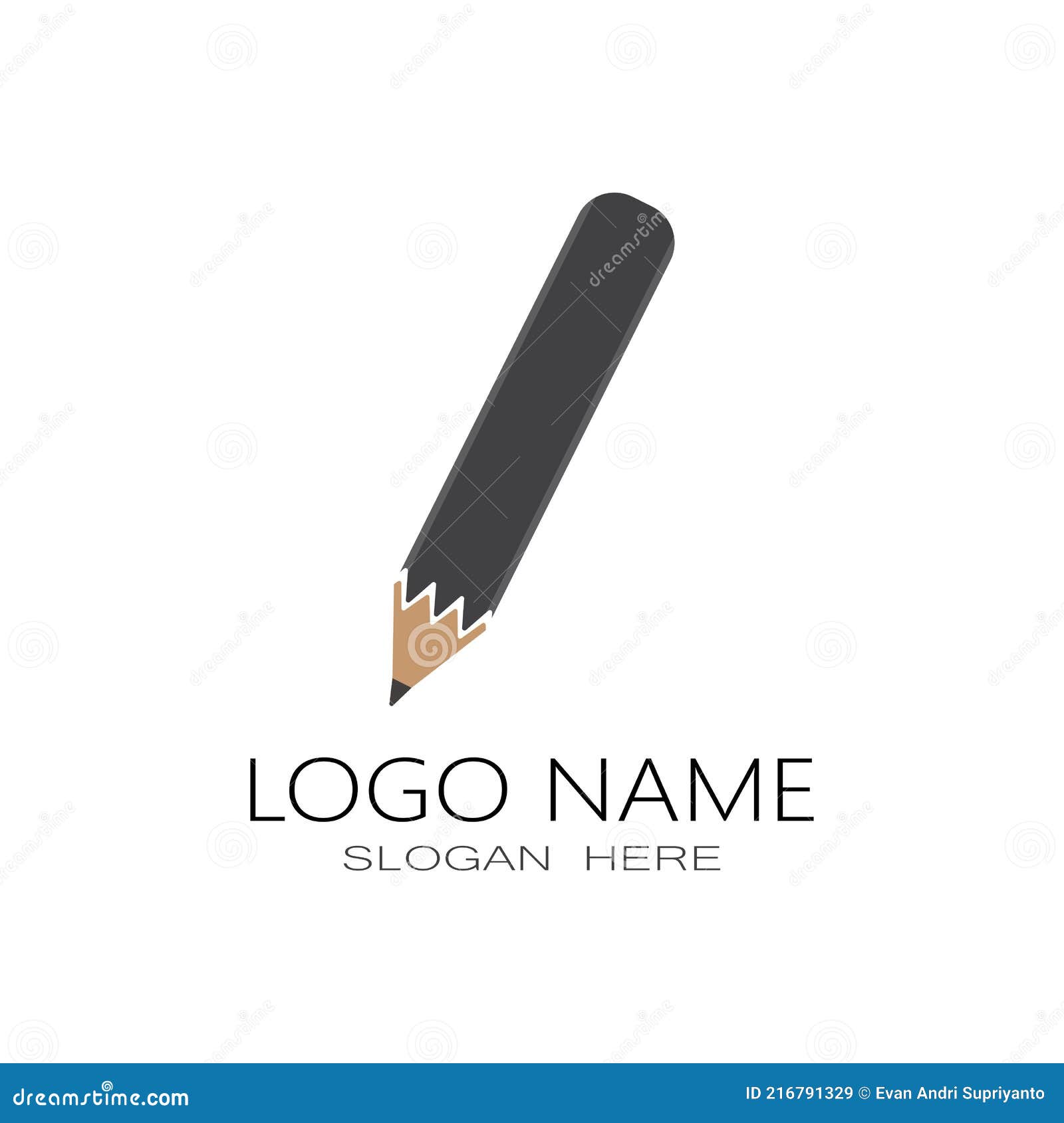 Pencil Logo Template Vector Symbol Design Stock Vector - Illustration ...