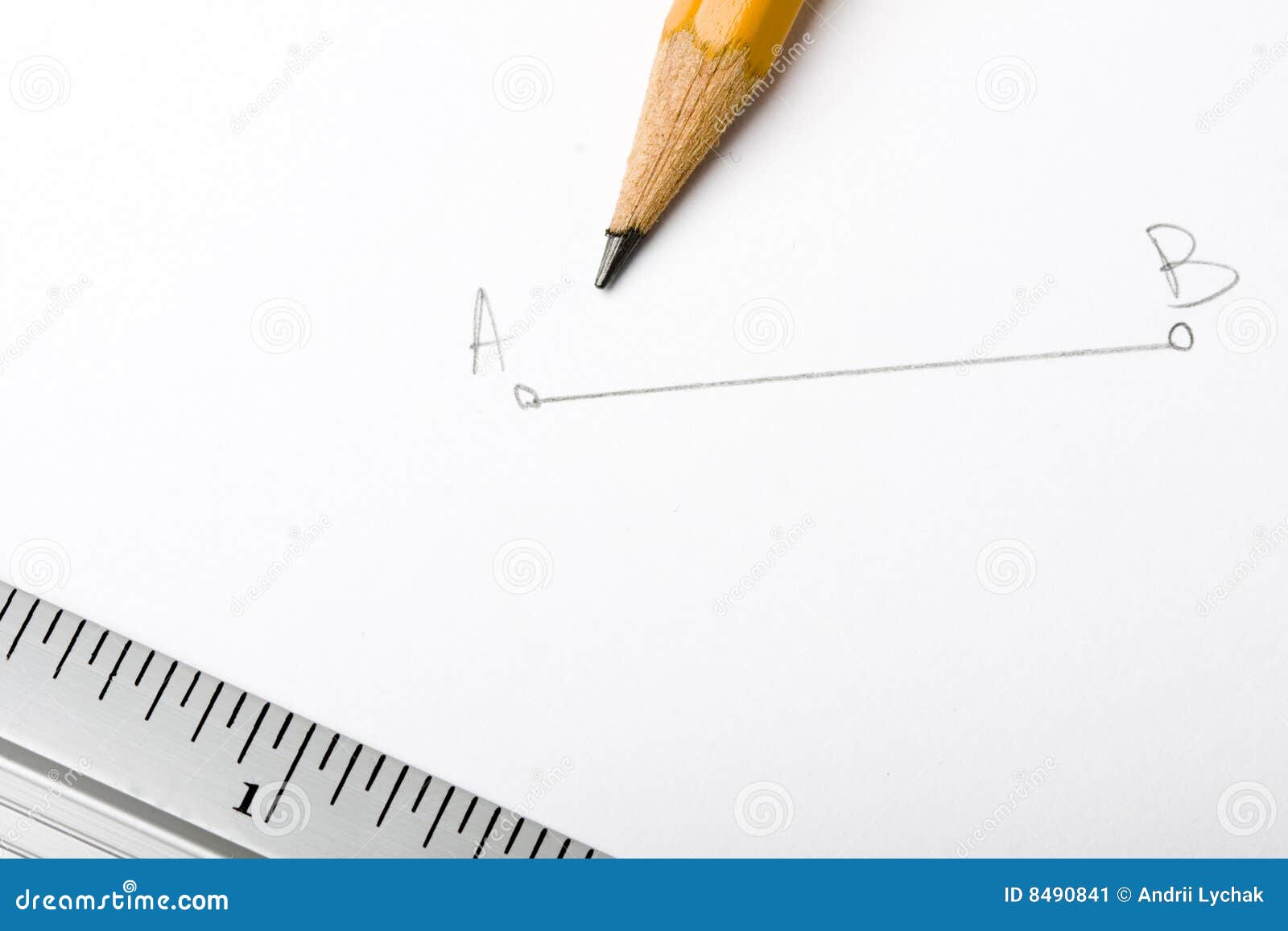 Pencil rule stock image. Image of numbers, maths, education 8490841