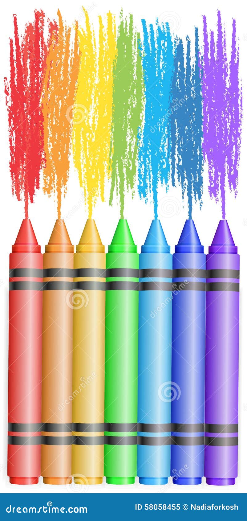 Rainbow Crayons Stock Illustrations – 2,976 Rainbow Crayons Stock