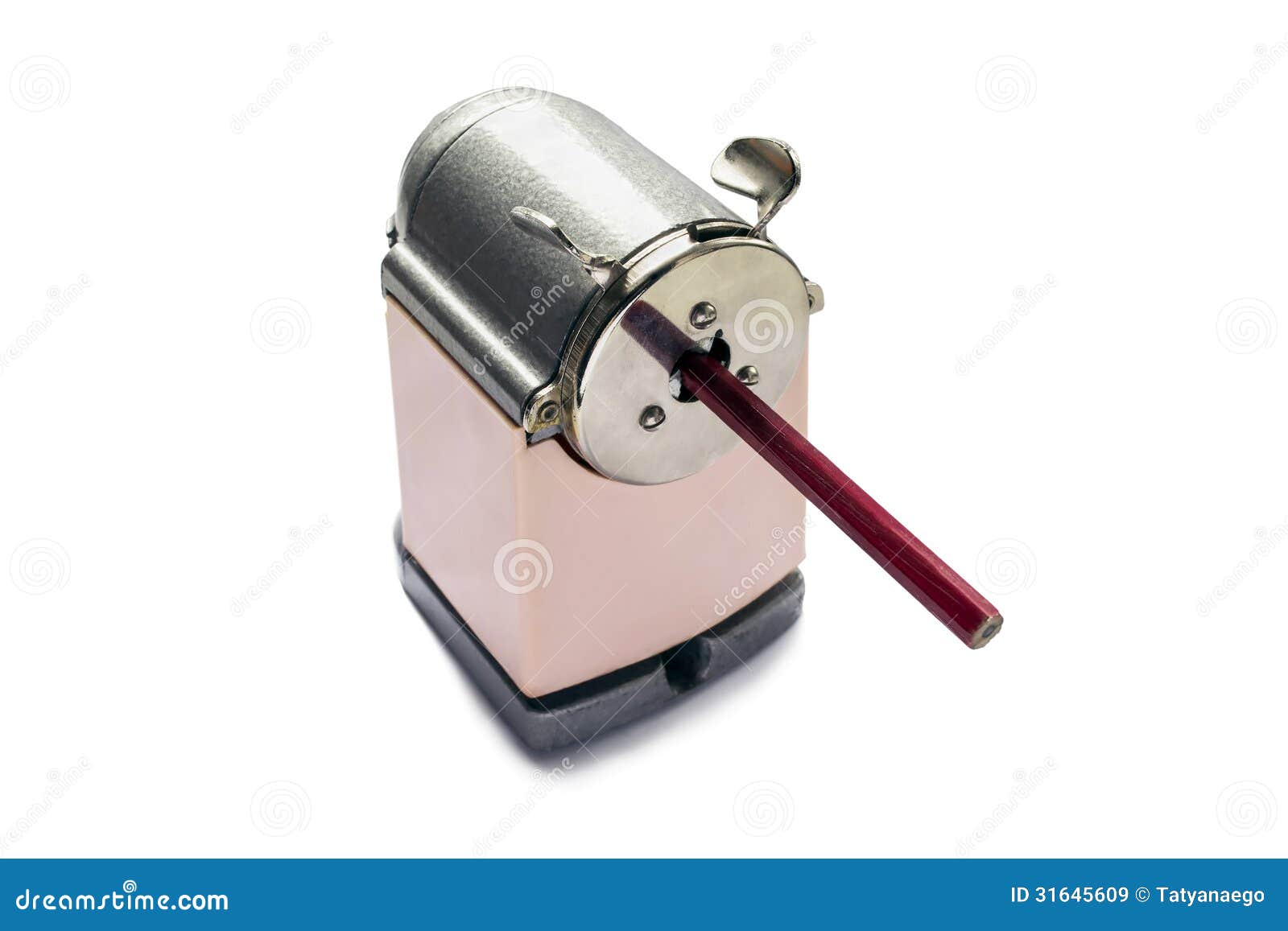 Pencil sharpener stock image. Image of stationery, object 31645609