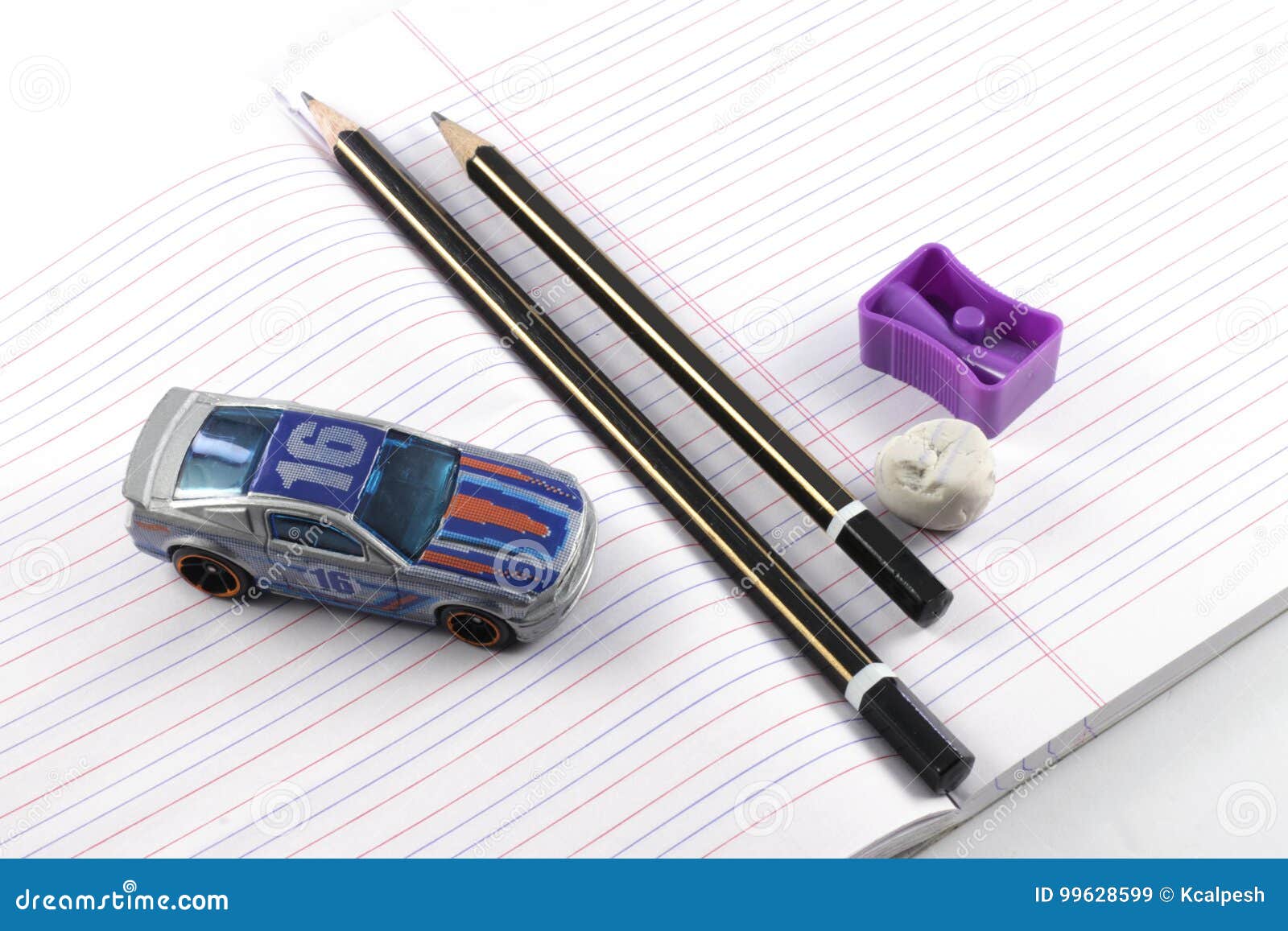 Colored Pencil and Eraser Abstract Stock Photo - Image of school, earaser:  7306766