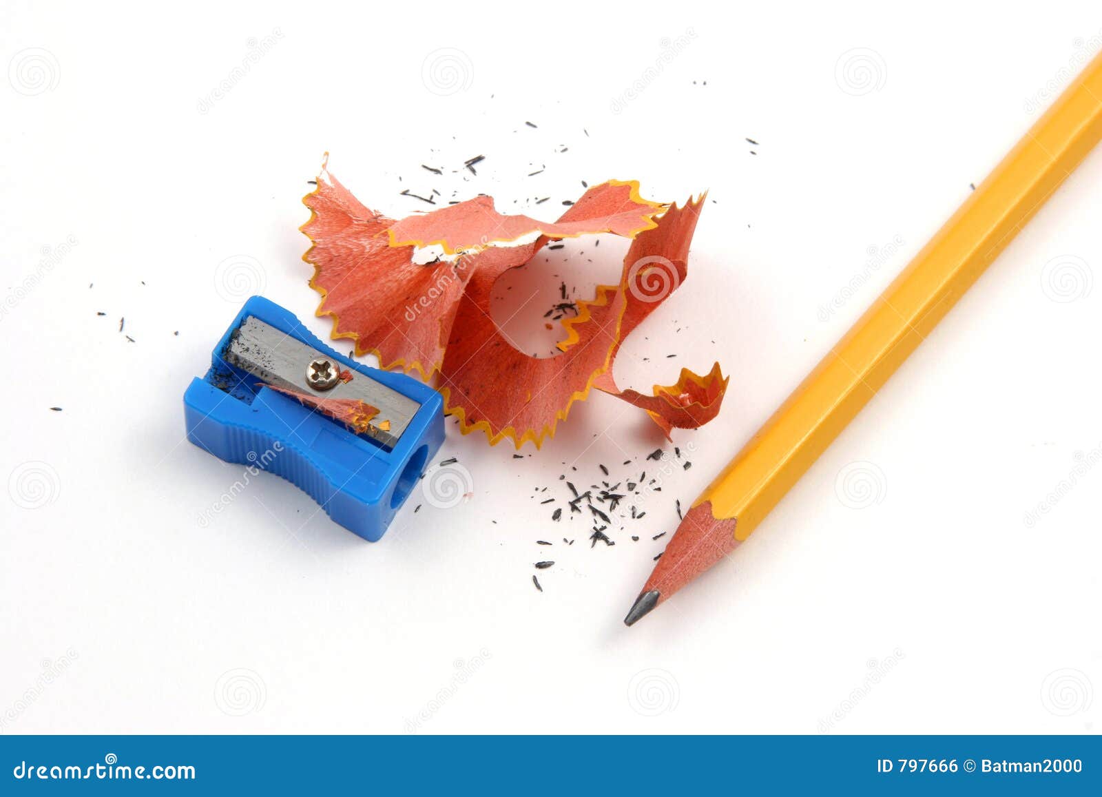 pencil and pencil sharpener