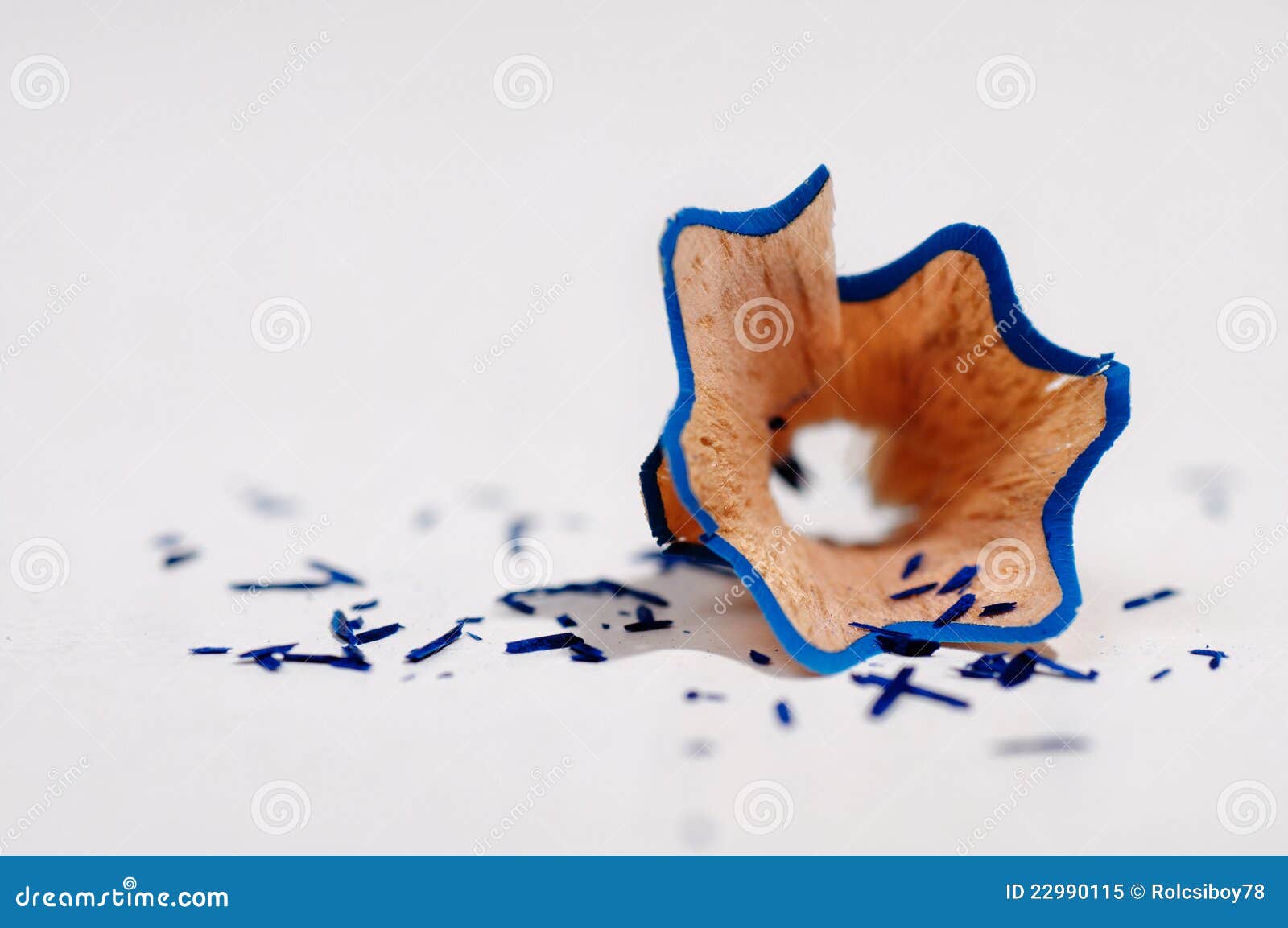 Pencil shaving stock image. Image of white, blue, small 22990115