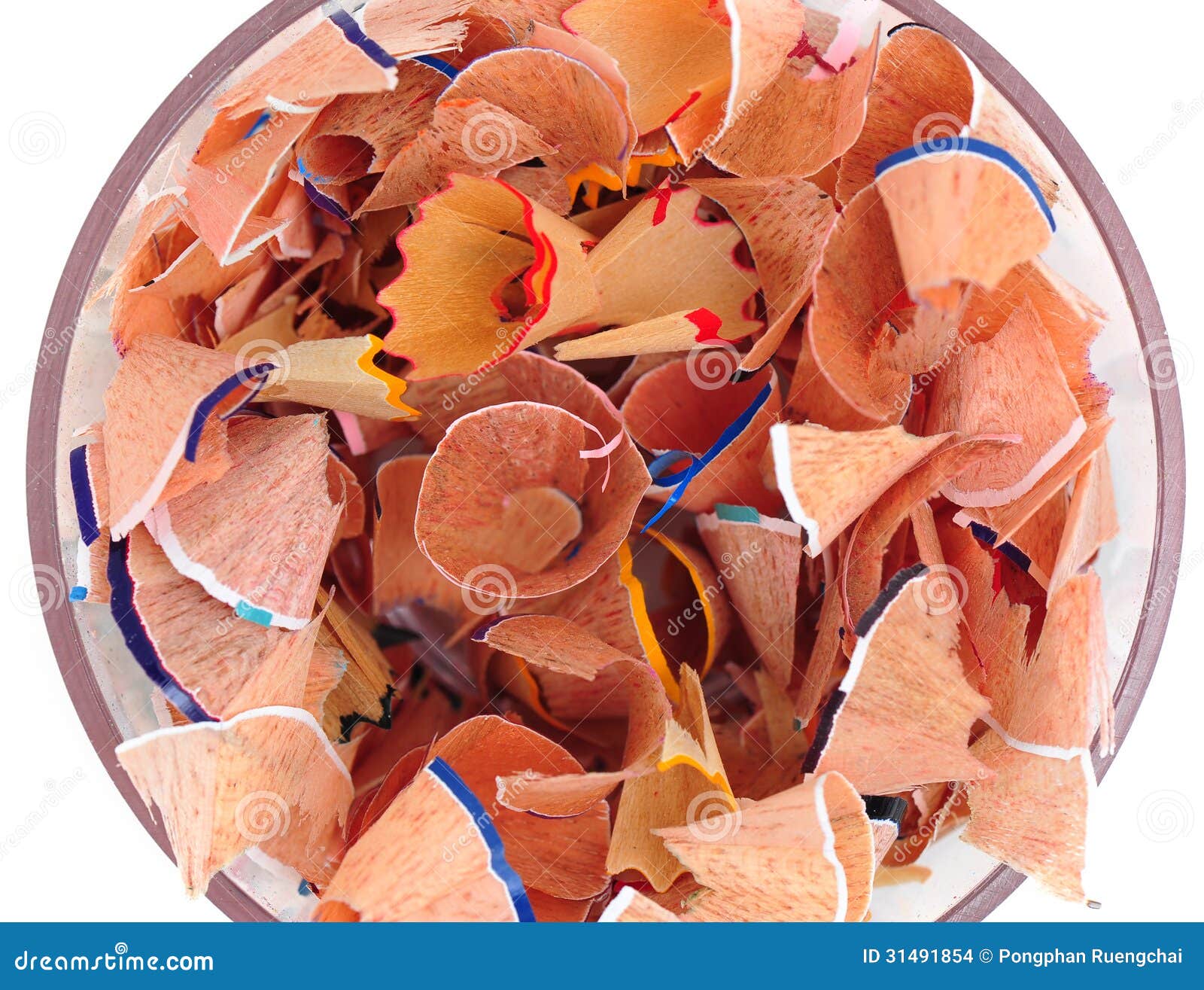 Pencil Shavings stock photo. Image of wood, background 31491854