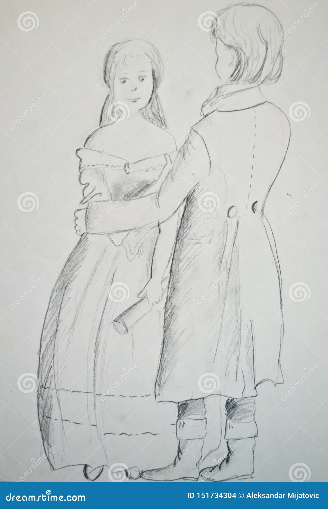 Couple Sketch - Mims Art - Drawings & Illustration, People & Figures, Love  & Romance - ArtPal