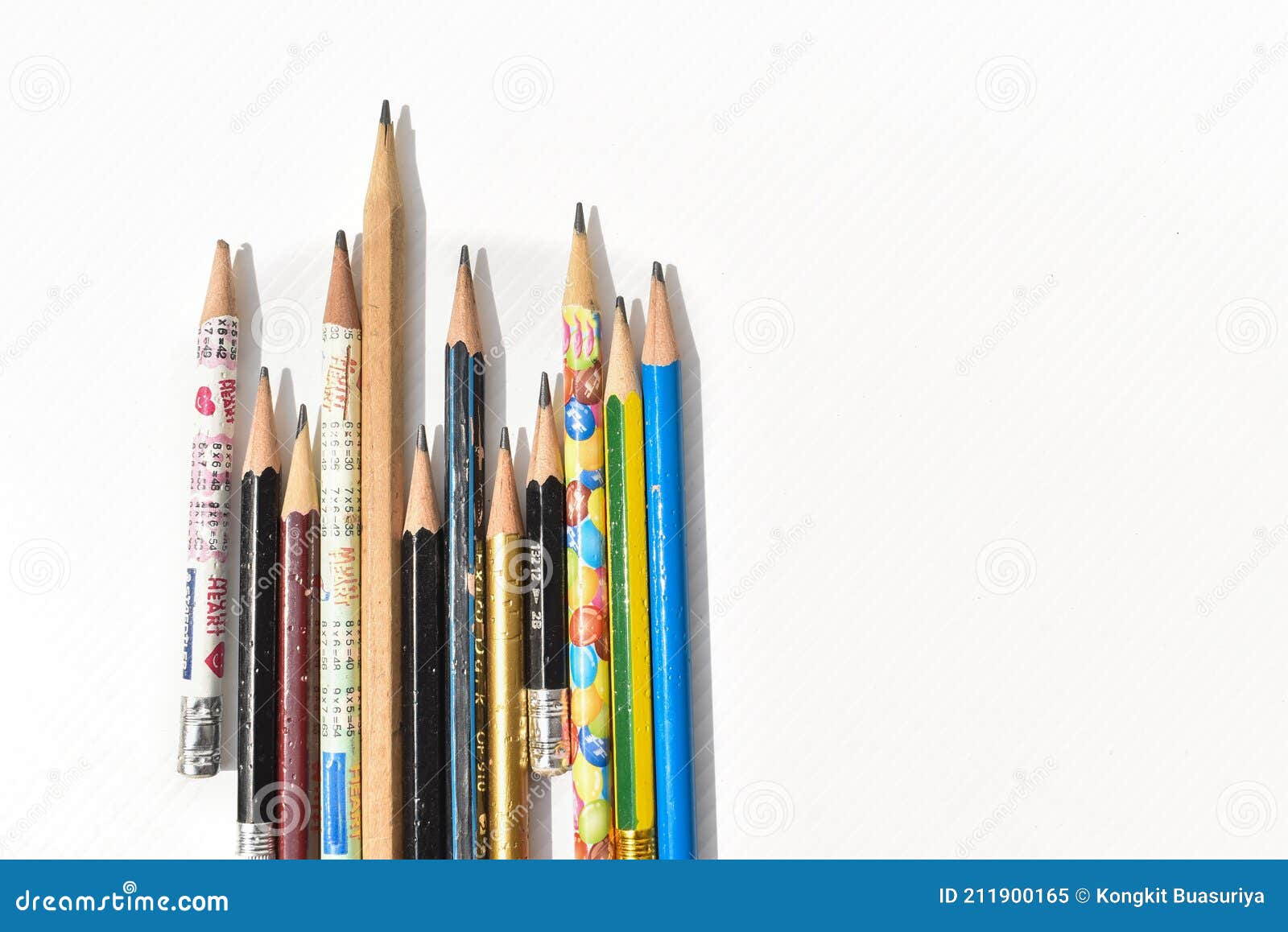 Pencil on the White Background Stock Image Image of copy, graphic