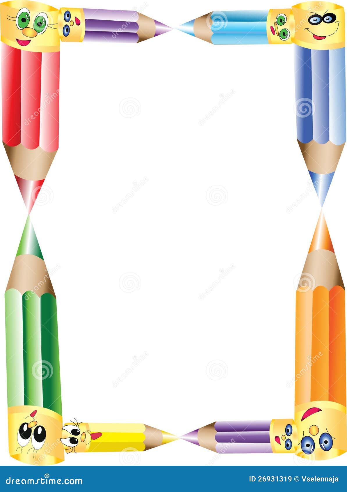 clip art borders pencils - photo #48