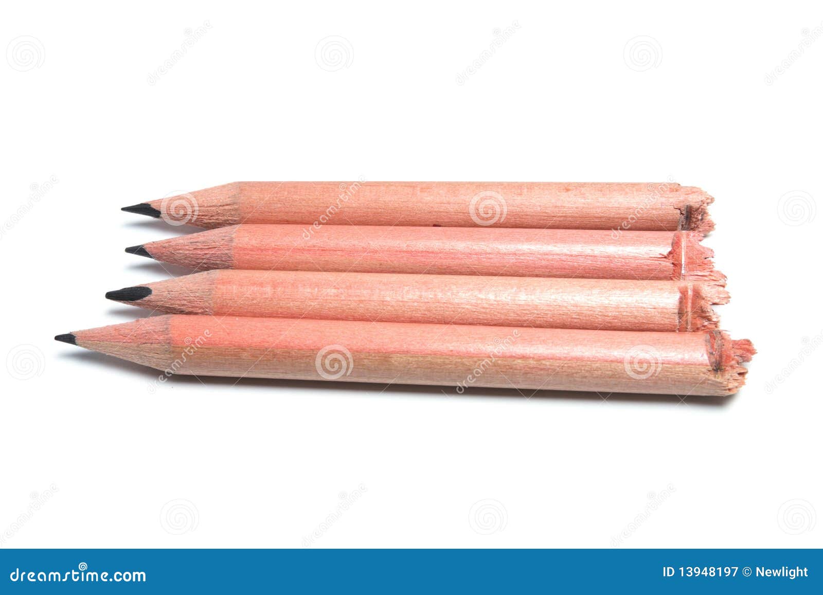 Pencils with Broken Ends stock image. Image of broken - 13948197