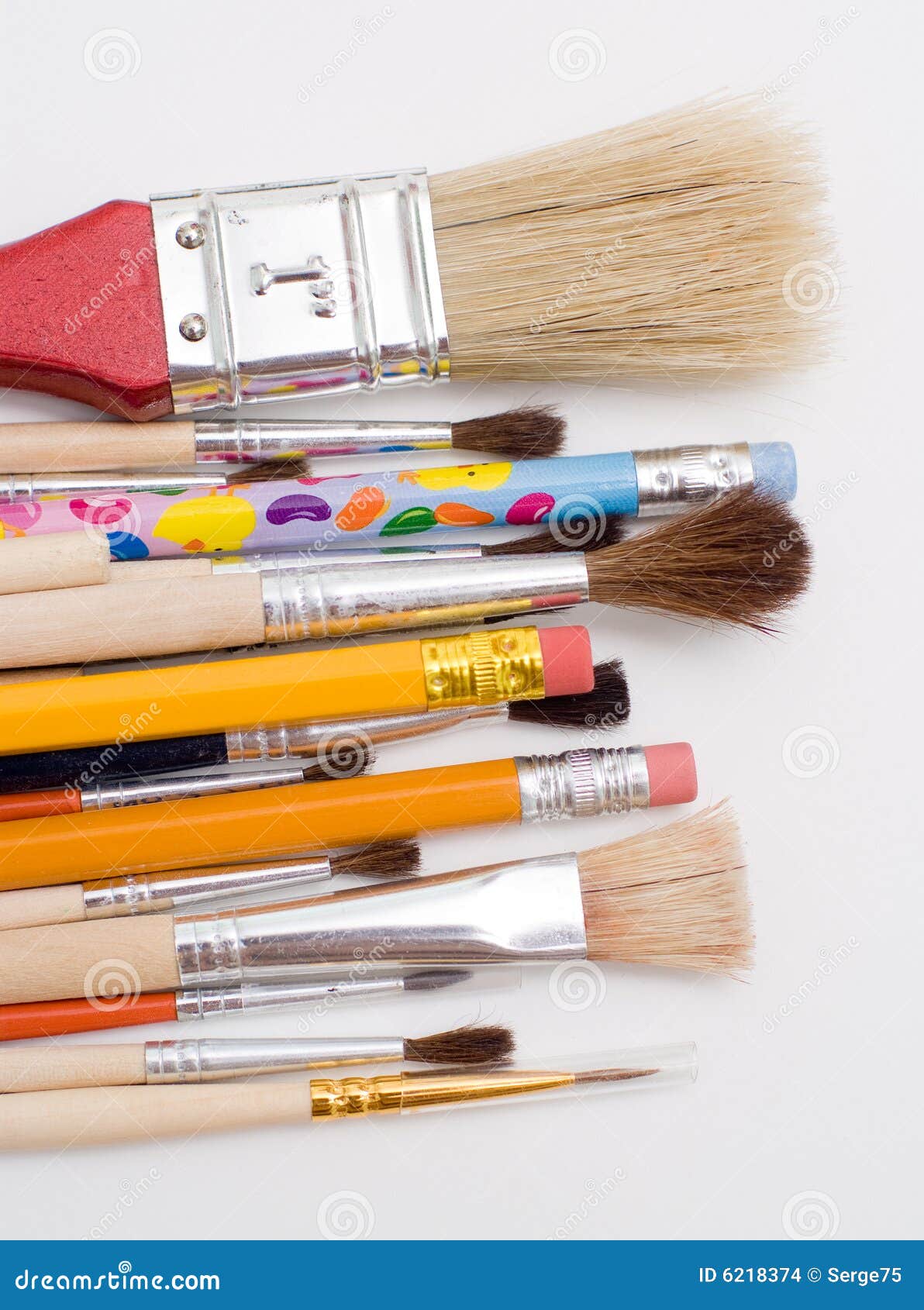Pencils And Brushes Picture. Image 6218374