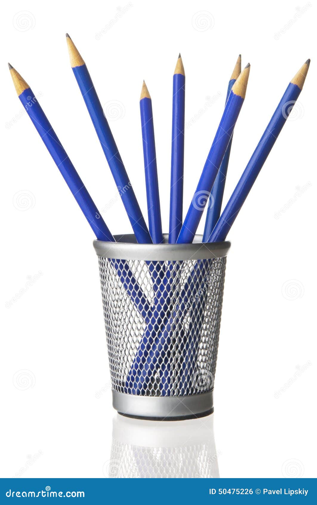 Pencils in container stock photo. Image of supplies, object 50475226