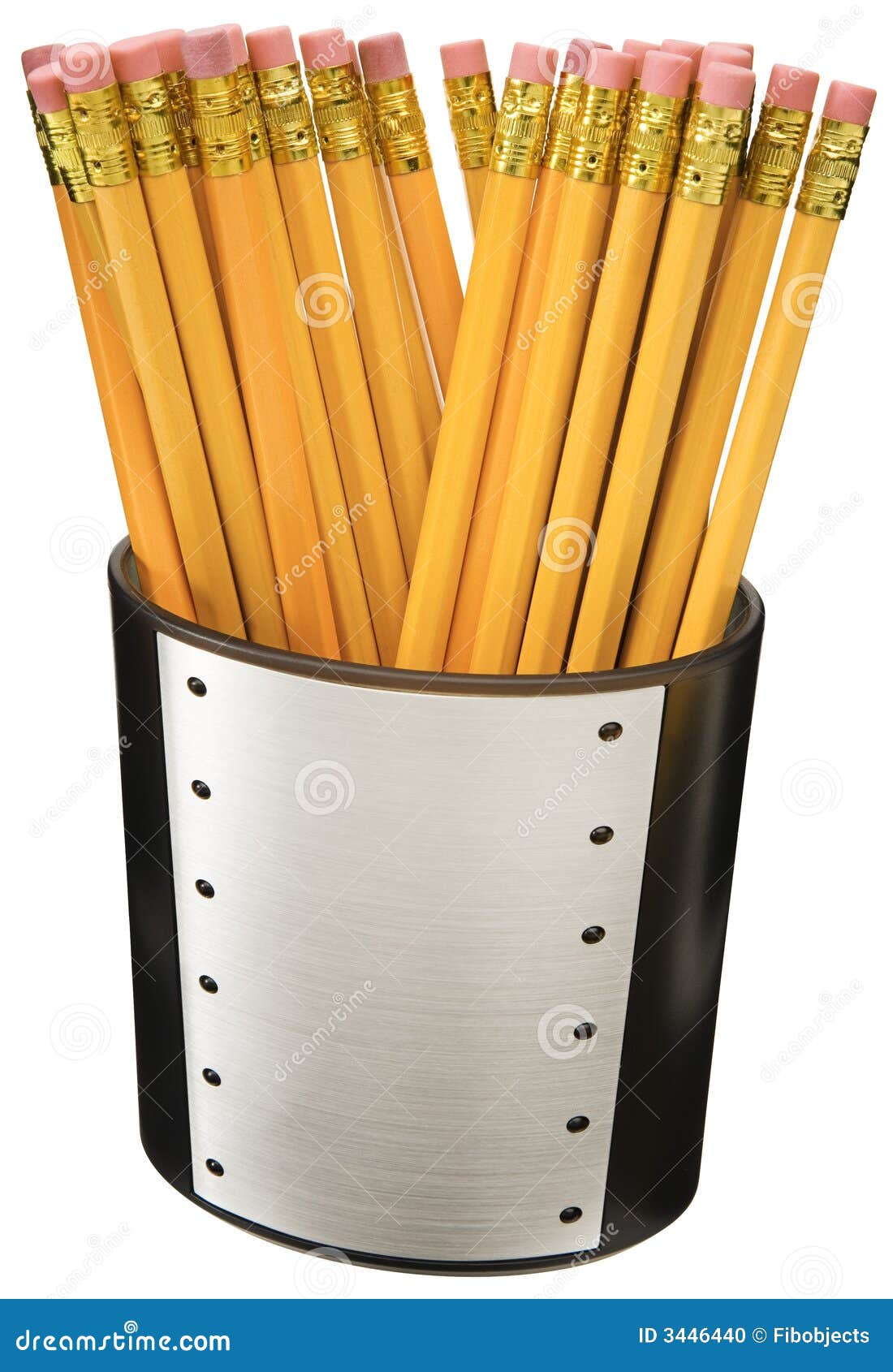 Pencils in a Cup stock photo. Image of eraser, supplies 3446440