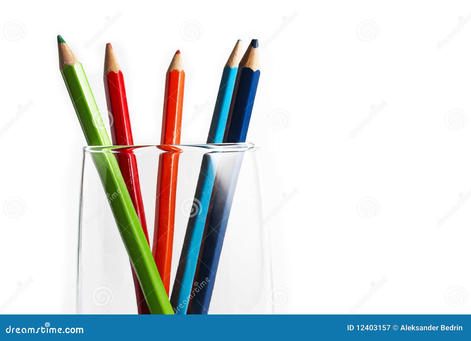 Pencils in a glass stock image. Image of coal, multi 12403157