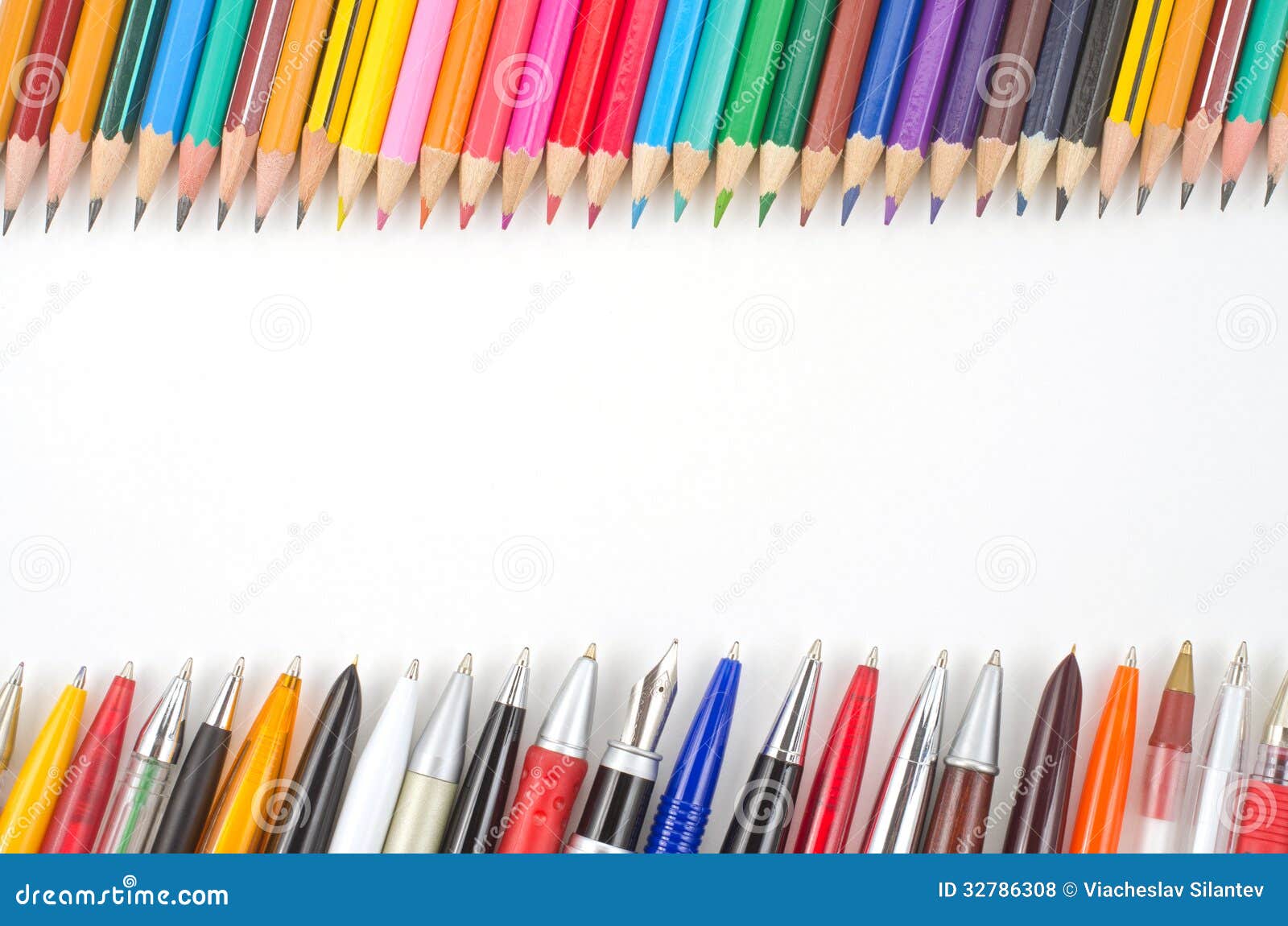 Pencils and Pens Collection Stock Photo Image of college, mechanical 32786308