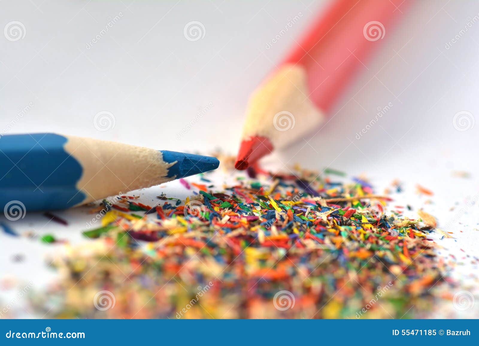 Pencils Sharpening, Shavings Stock Image Image of acute, high 55471185