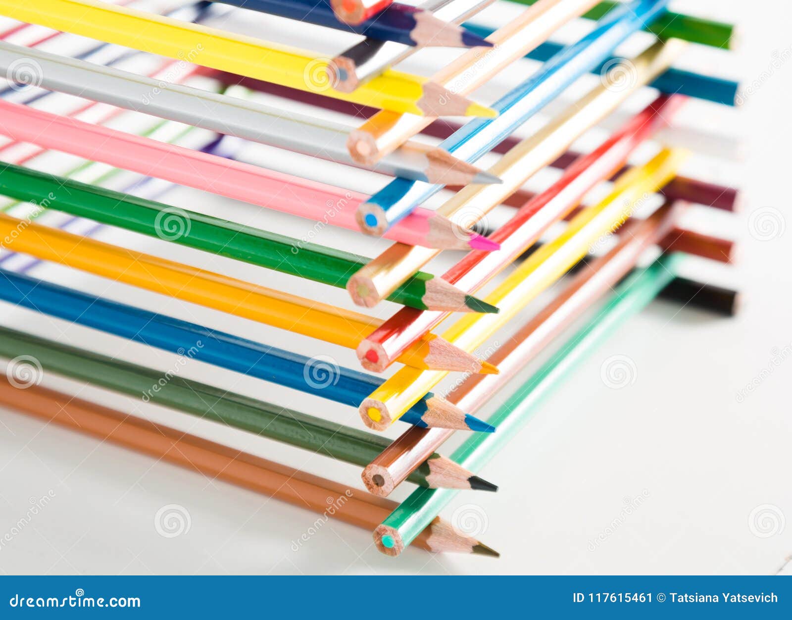 Pencils Stacked in Log House Stock Image Image of palette, sceleton