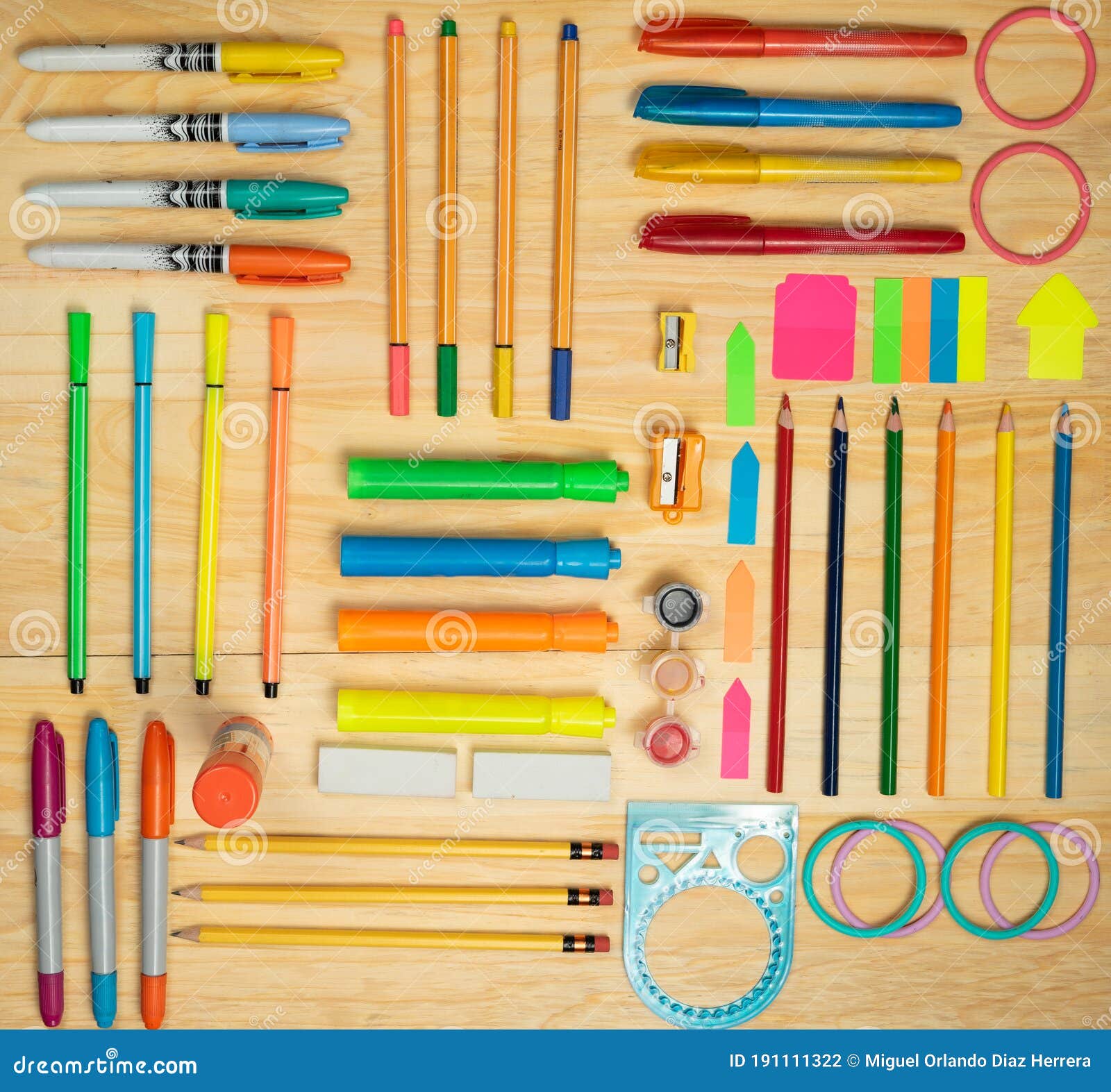 pencils and utensils for drawing and working