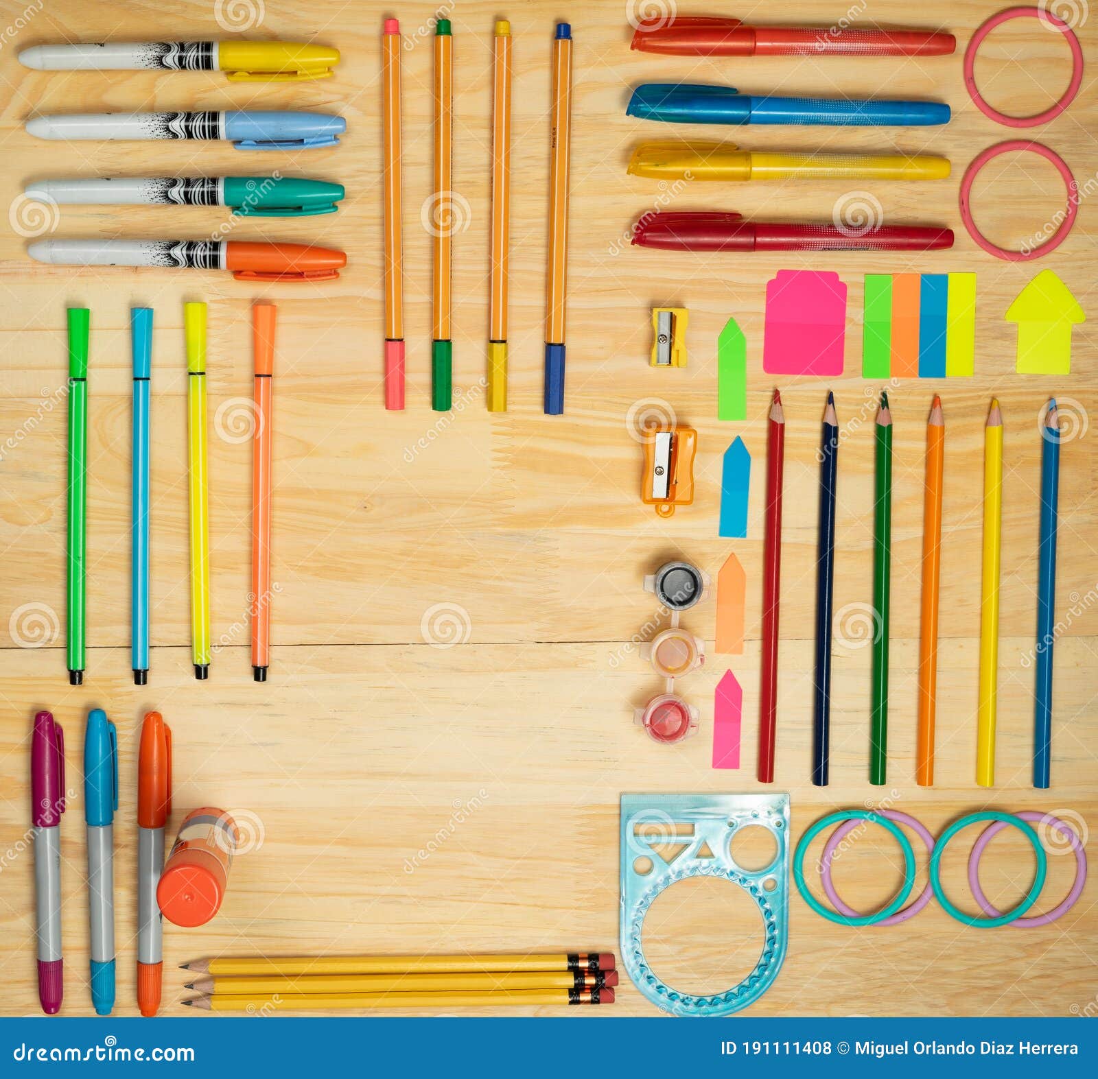 pencils and utensils for drawing and working