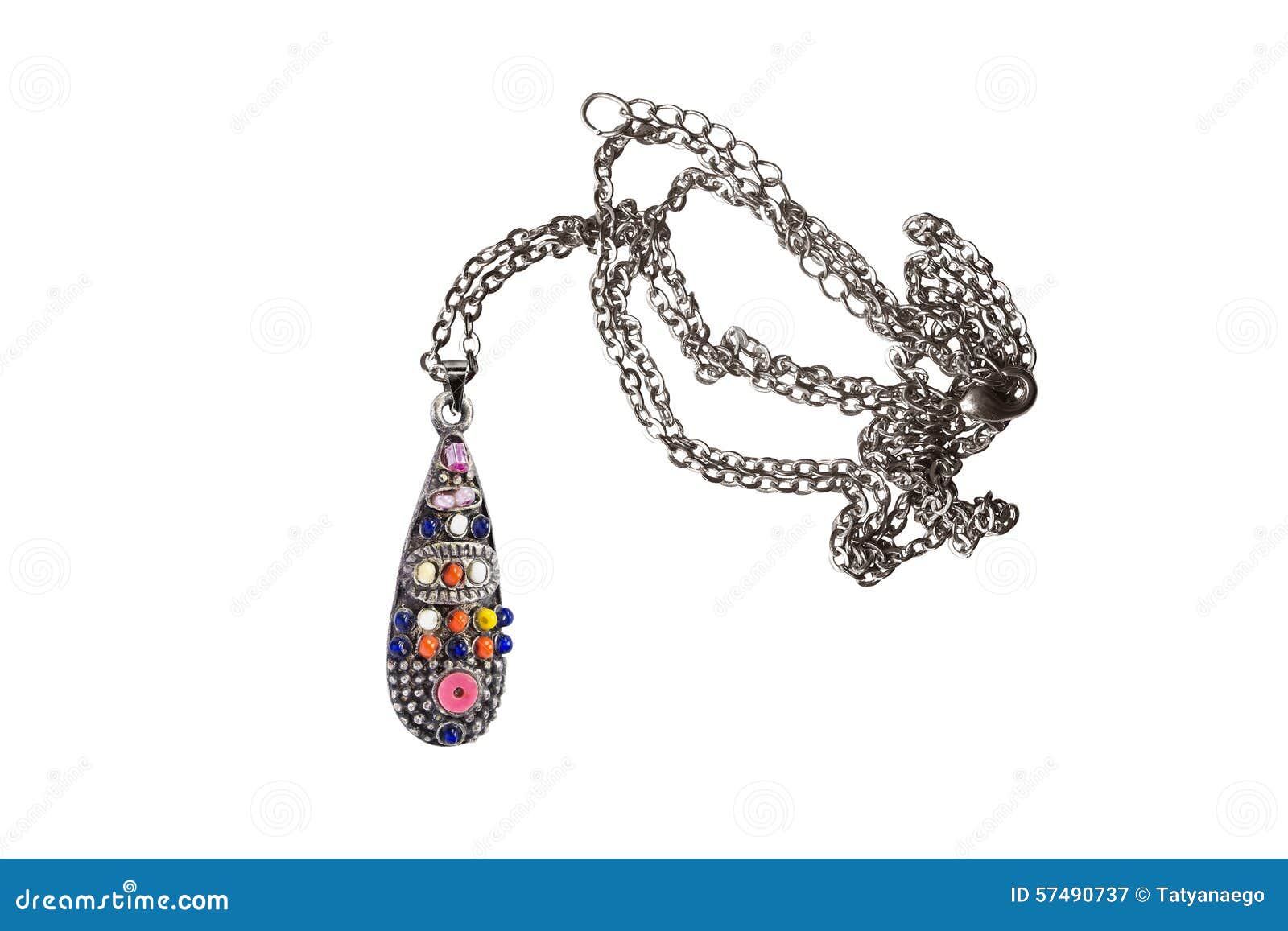 Pendant stock image. Image of metal, fashion, beads, style 57490737