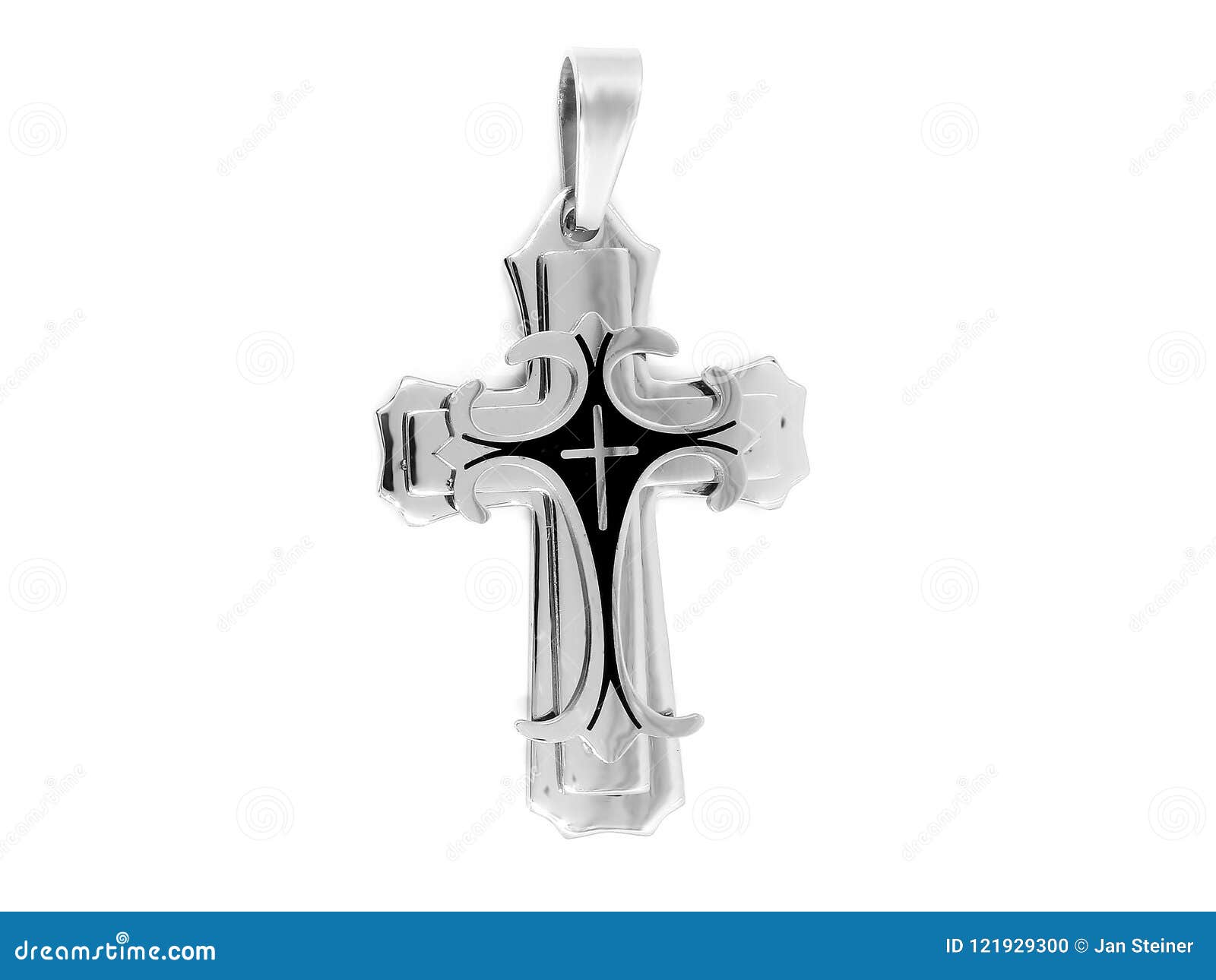 Pendant Jewelry - Cross - Stainless Steel Stock Photo - Image of ...