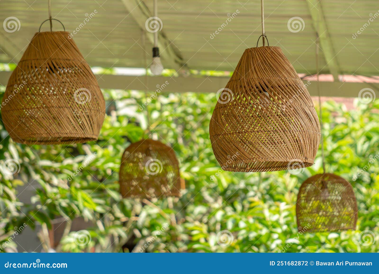 Pendant Lamp Accessories from Local Materials for Interior Decoration