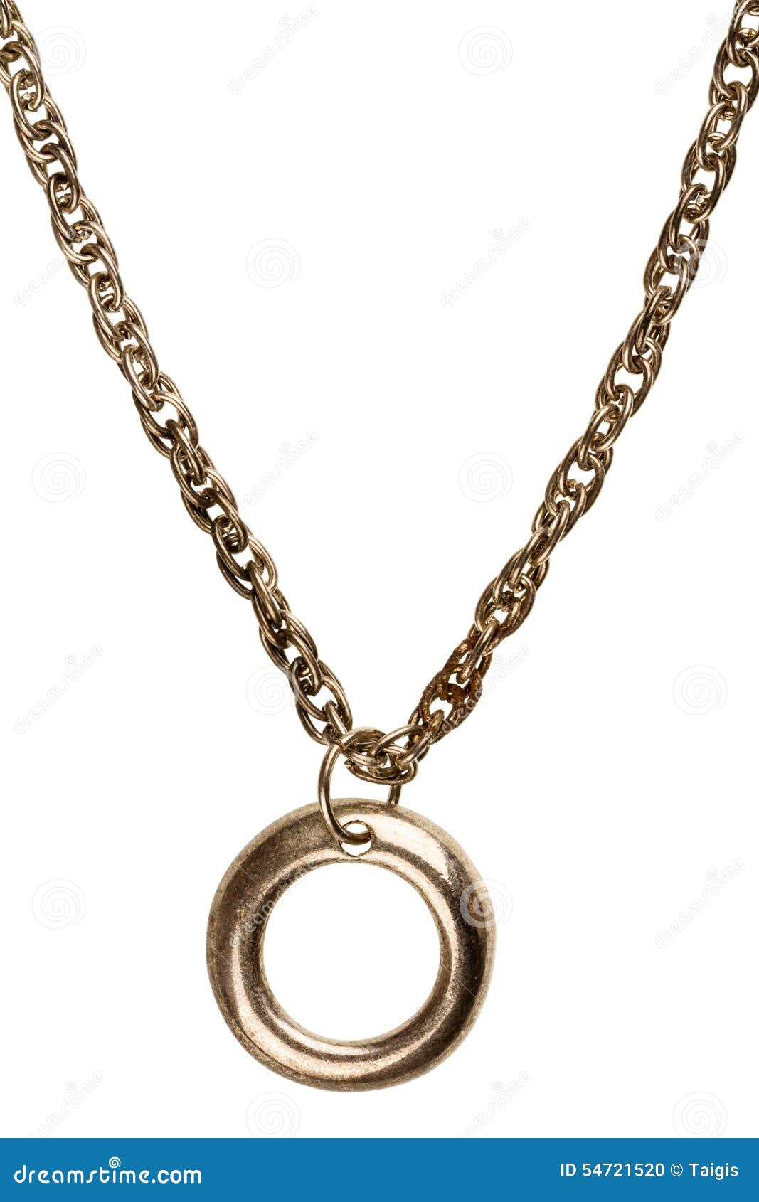 Pendant on silver chain stock photo. Image of ancient 54721520