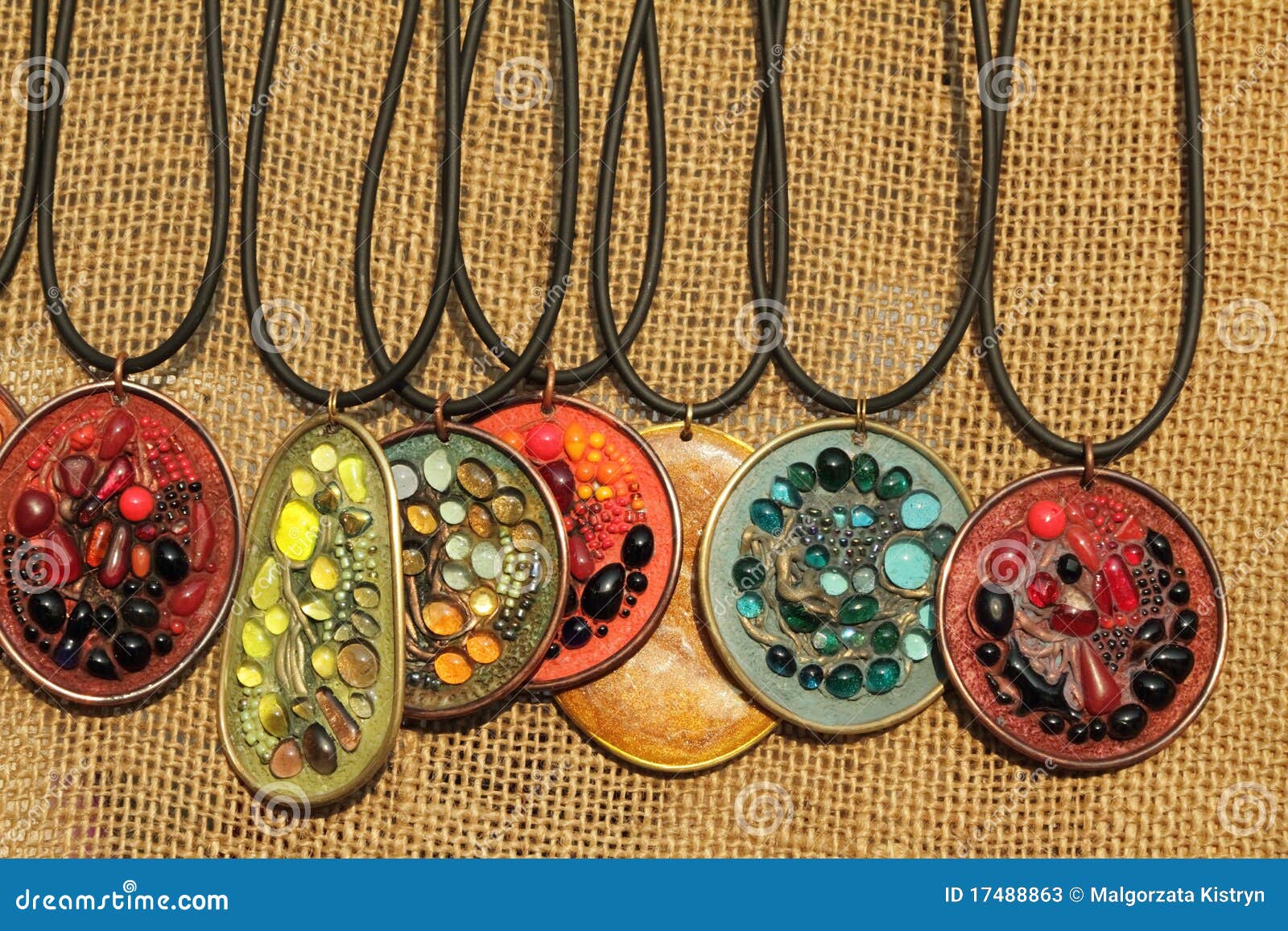 pendants with semiprecious stones