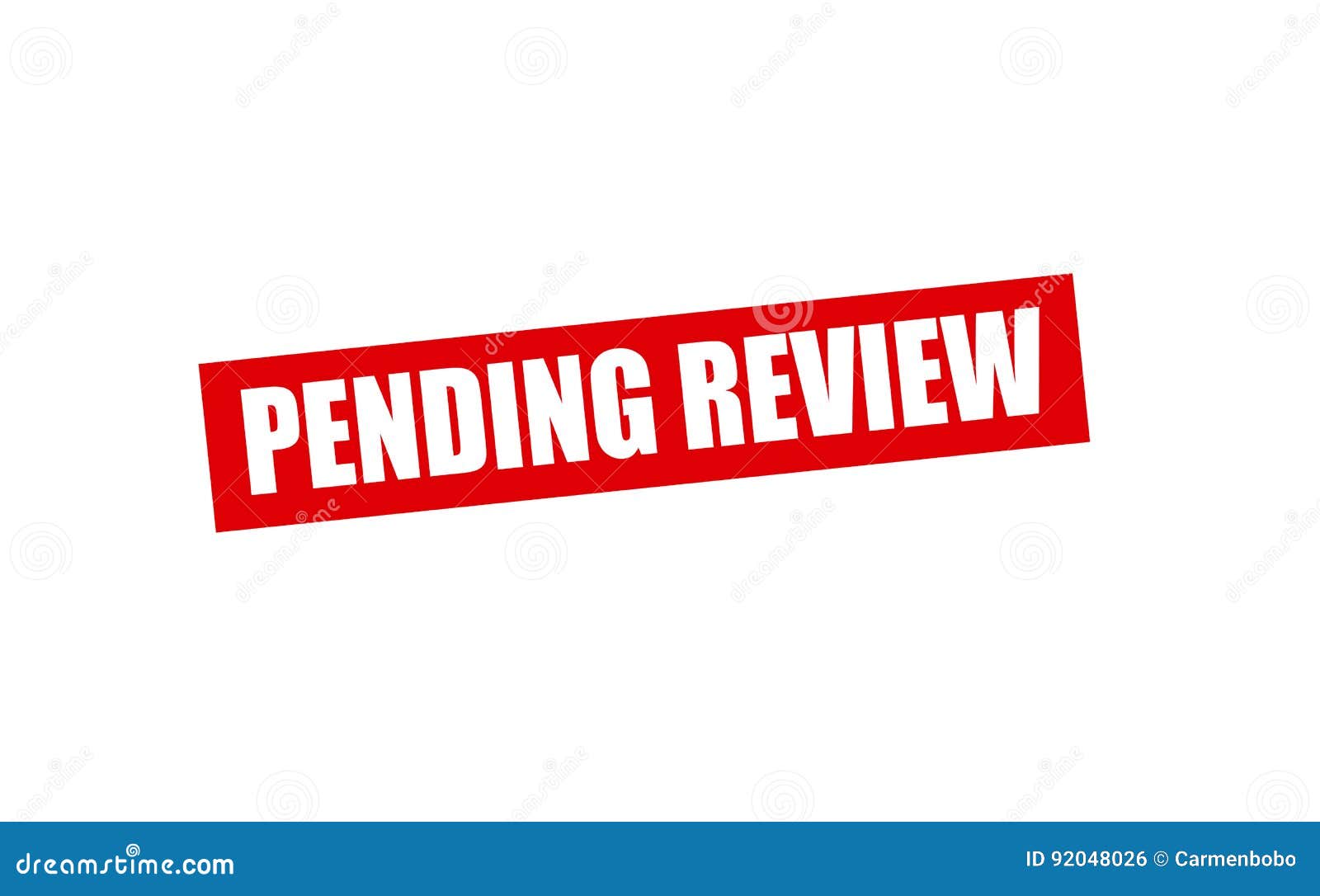 Pending review stock illustration. Illustration of stamp 92048026