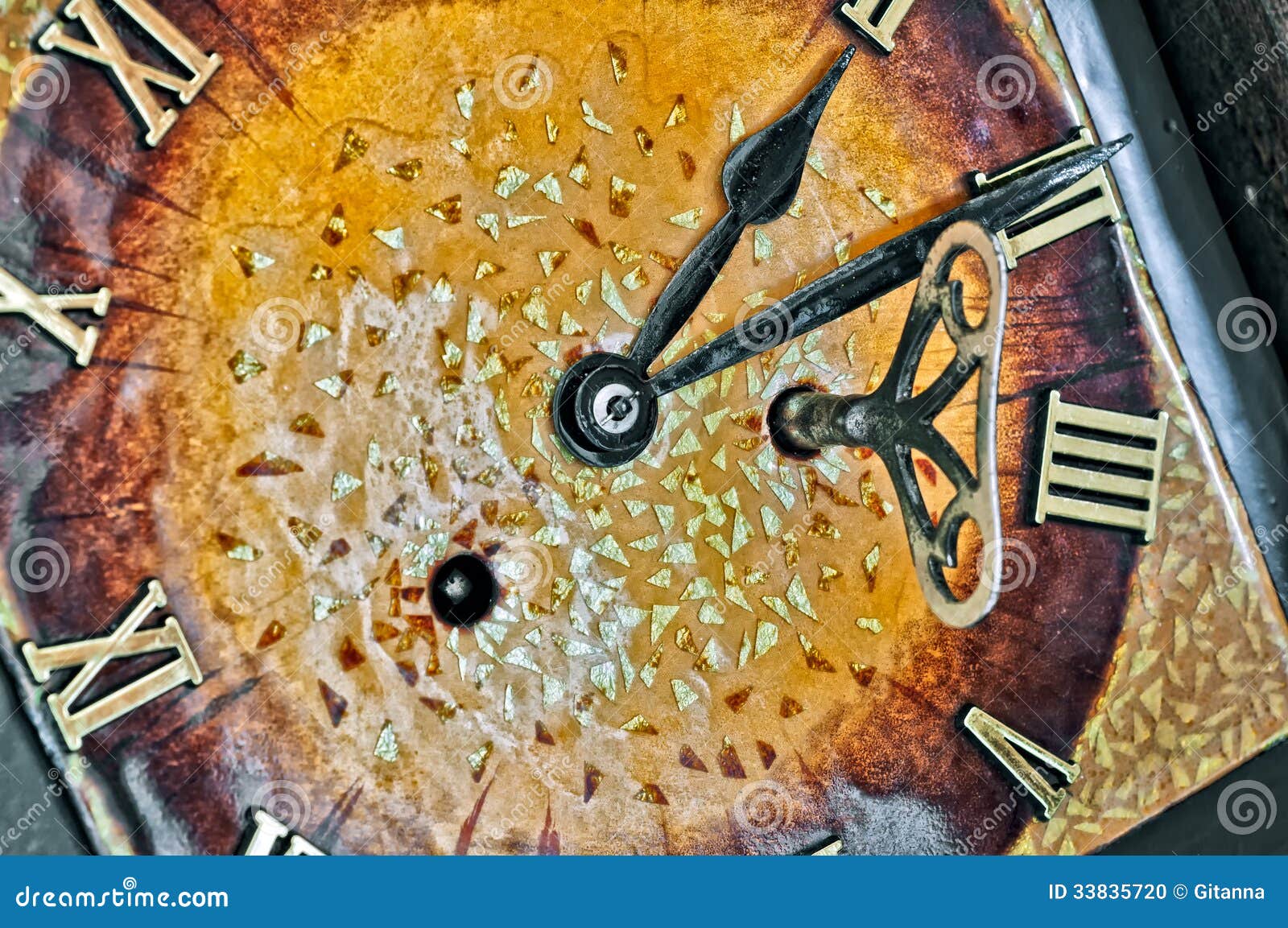 Pendulum clock stock photo. Image of detail, metallic 33835720