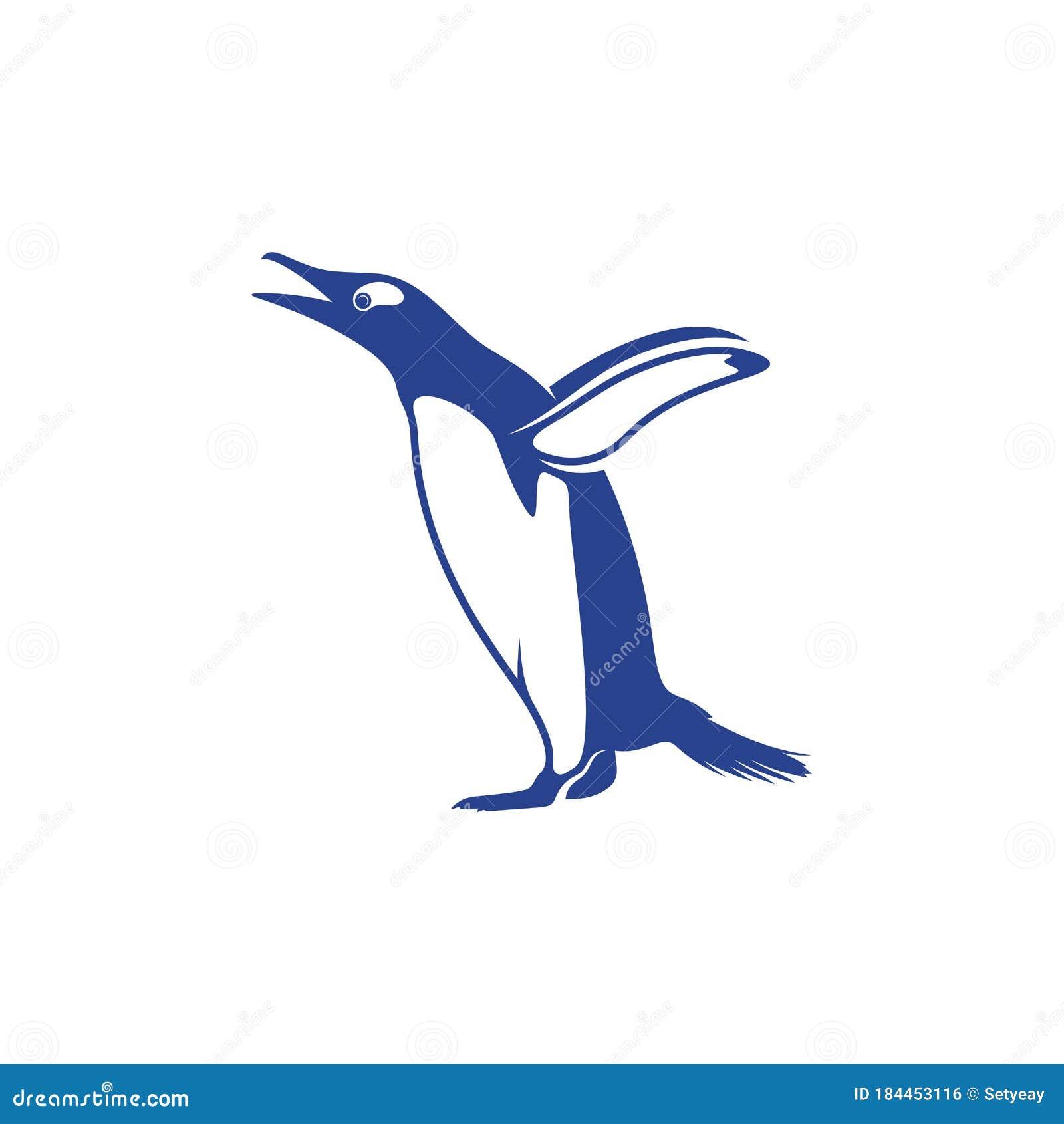 Penguin Bird Logo Design Vector. Icon Symbol Stock Illustration ...